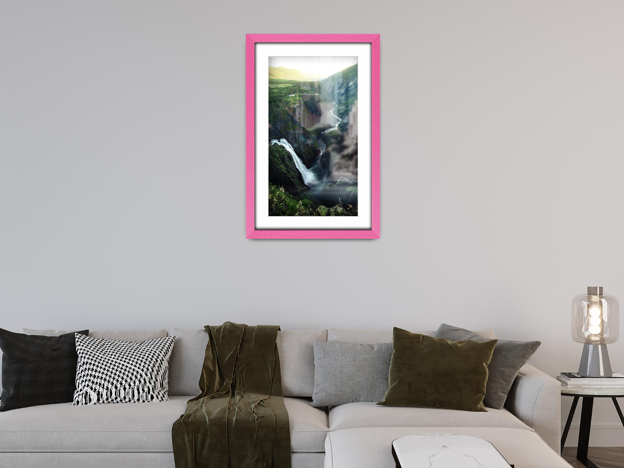 ( 60 x 80 cm ) / 32 x 24 Inch with 70 x 50 cm White Mount Picture Frames - MDF