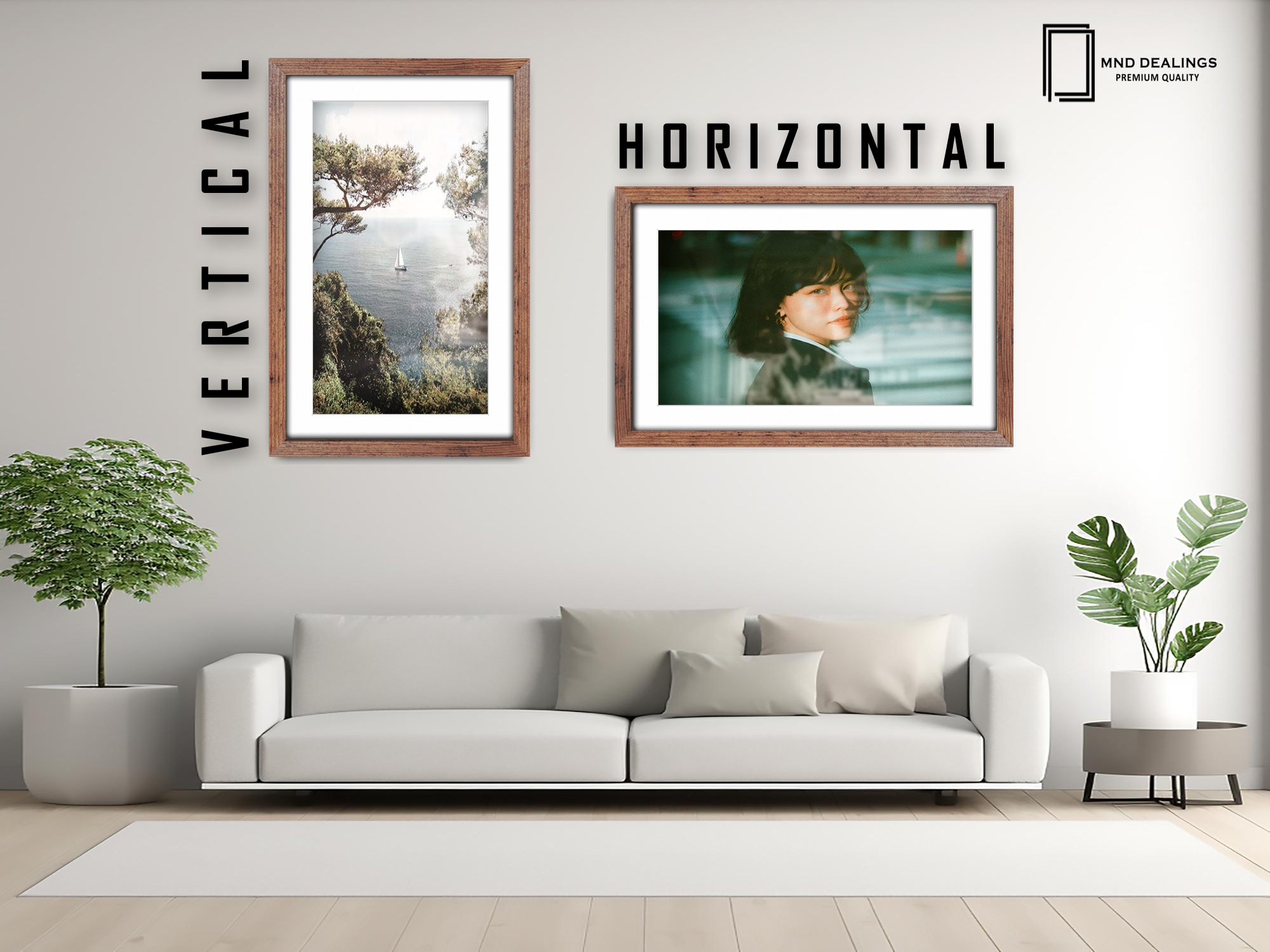 ( 60 x 80 cm ) / 32 x 24 Inch with 70 x 50 cm White Mount Picture Frames - MDF