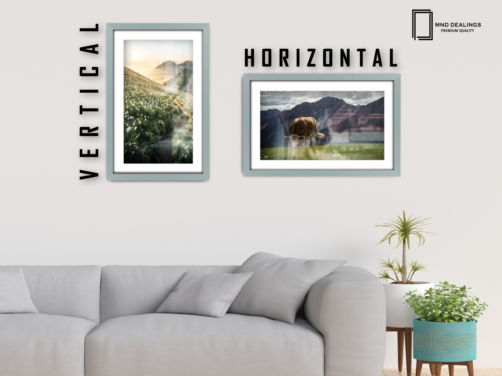 ( 60 x 80 cm ) / 32 x 24 Inch with 70 x 50 cm White Mount Picture Frames - MDF