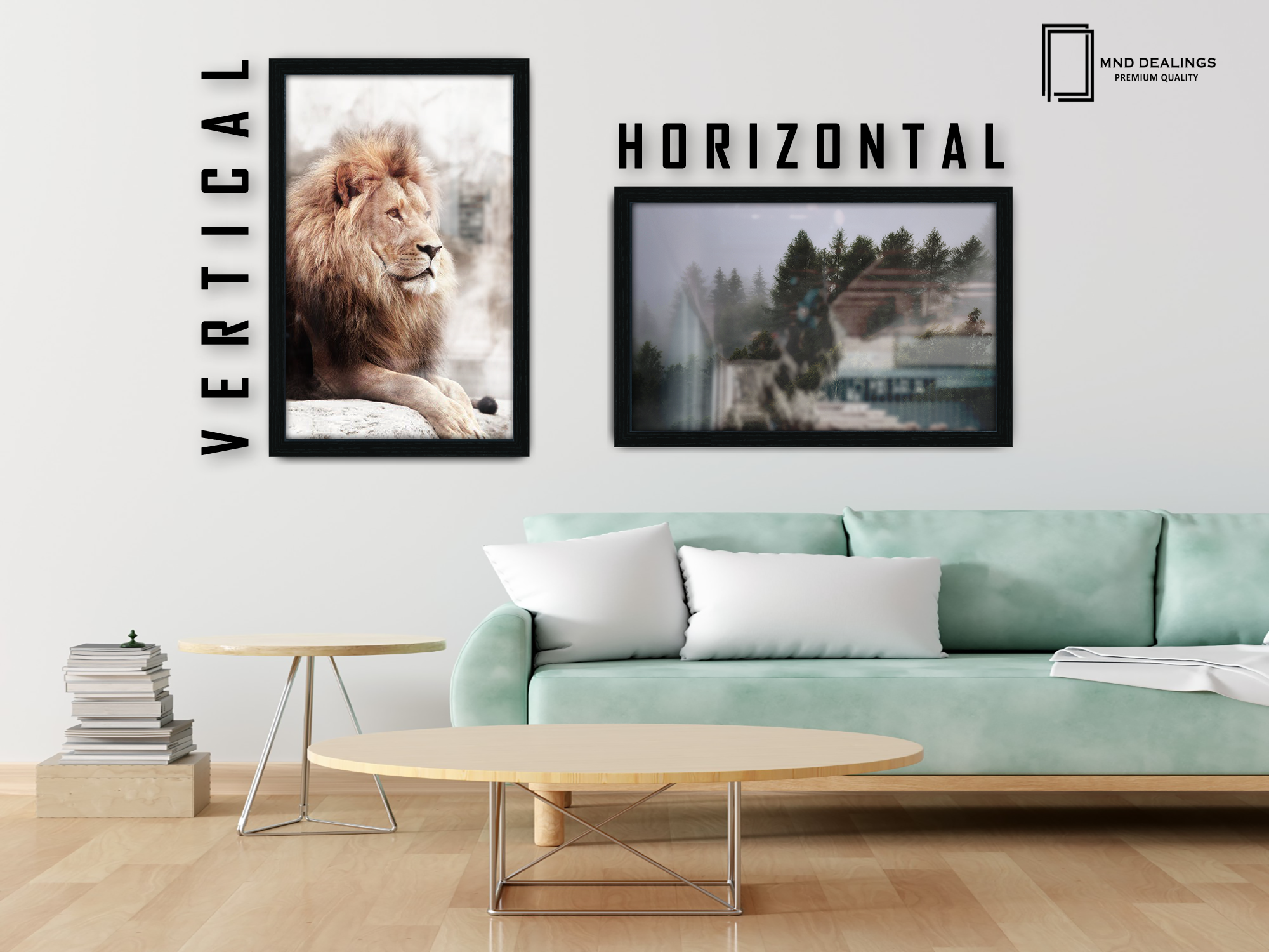 ( 60 x 85 CM ) / 34 x 24 Inch Frames - MDF