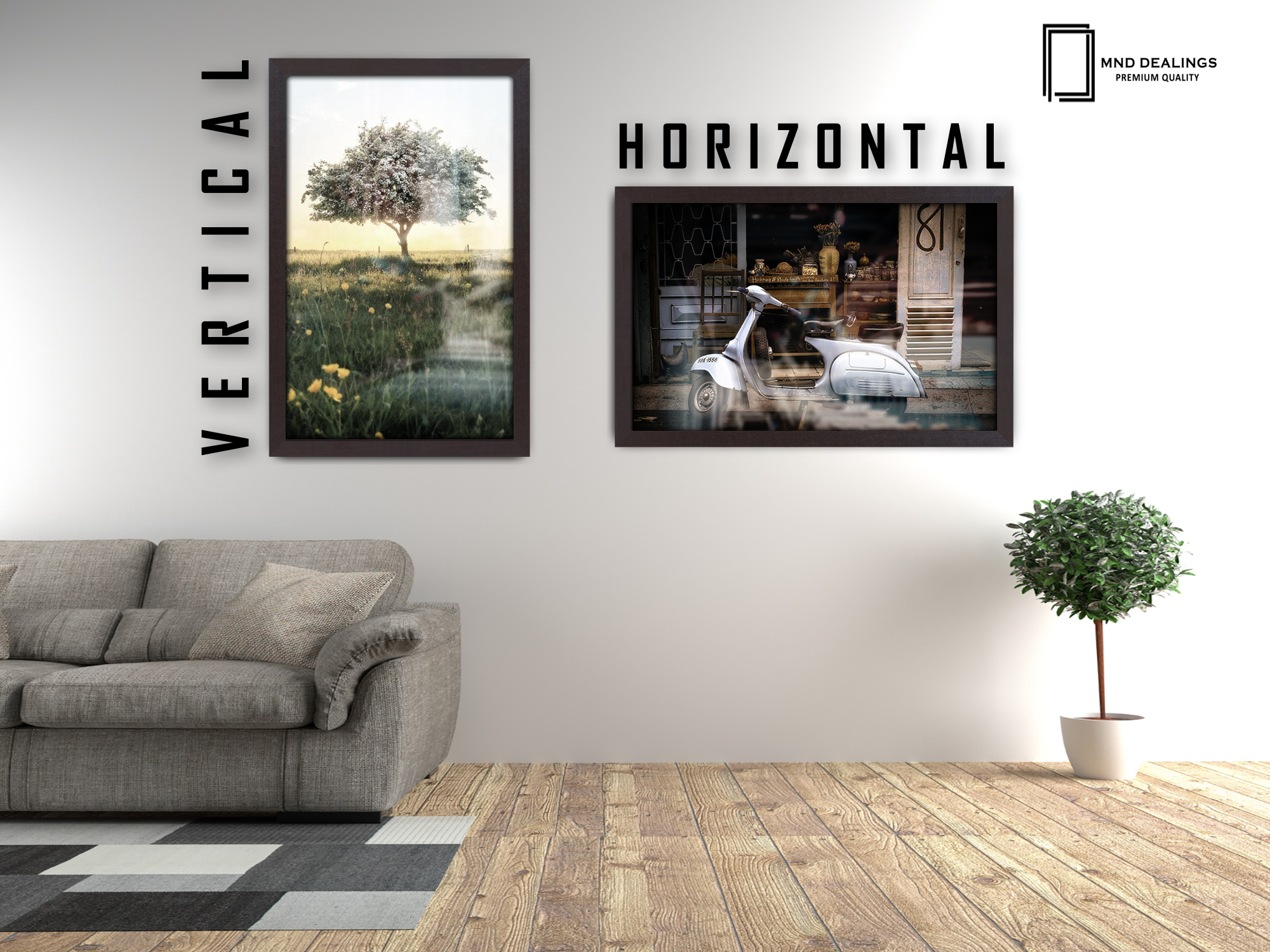 ( 60 x 85 CM ) / 34 x 24 Inch Frames - MDF