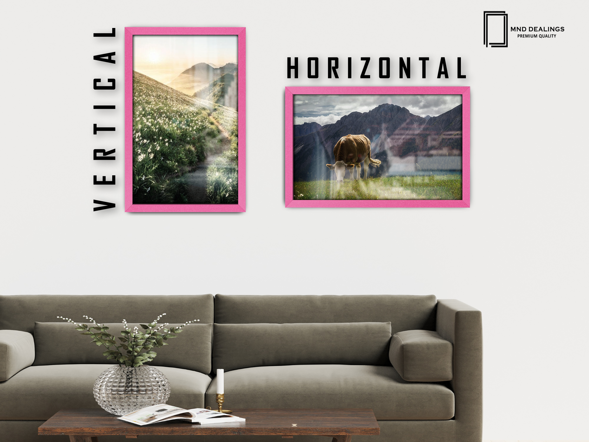 ( 60 x 85 CM ) / 34 x 24 Inch Frames - MDF