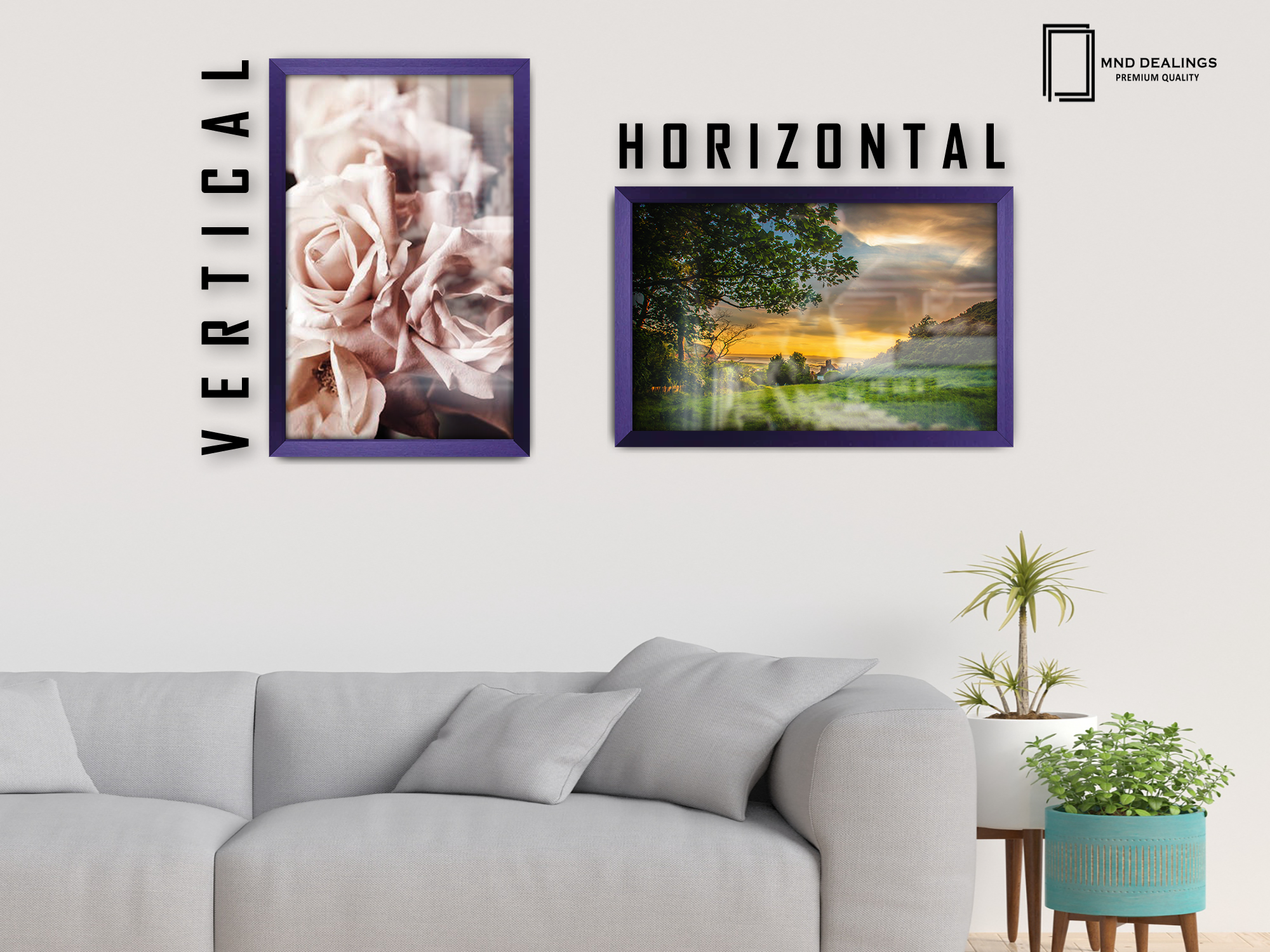 ( 60 x 85 CM ) / 34 x 24 Inch Frames - MDF