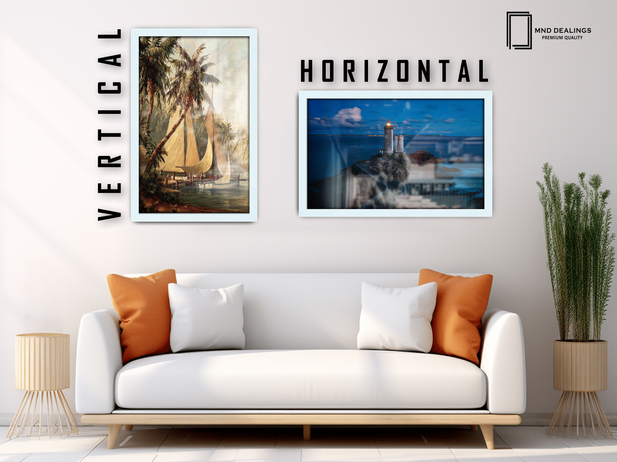 ( 60 x 85 CM ) / 34 x 24 Inch Frames - MDF