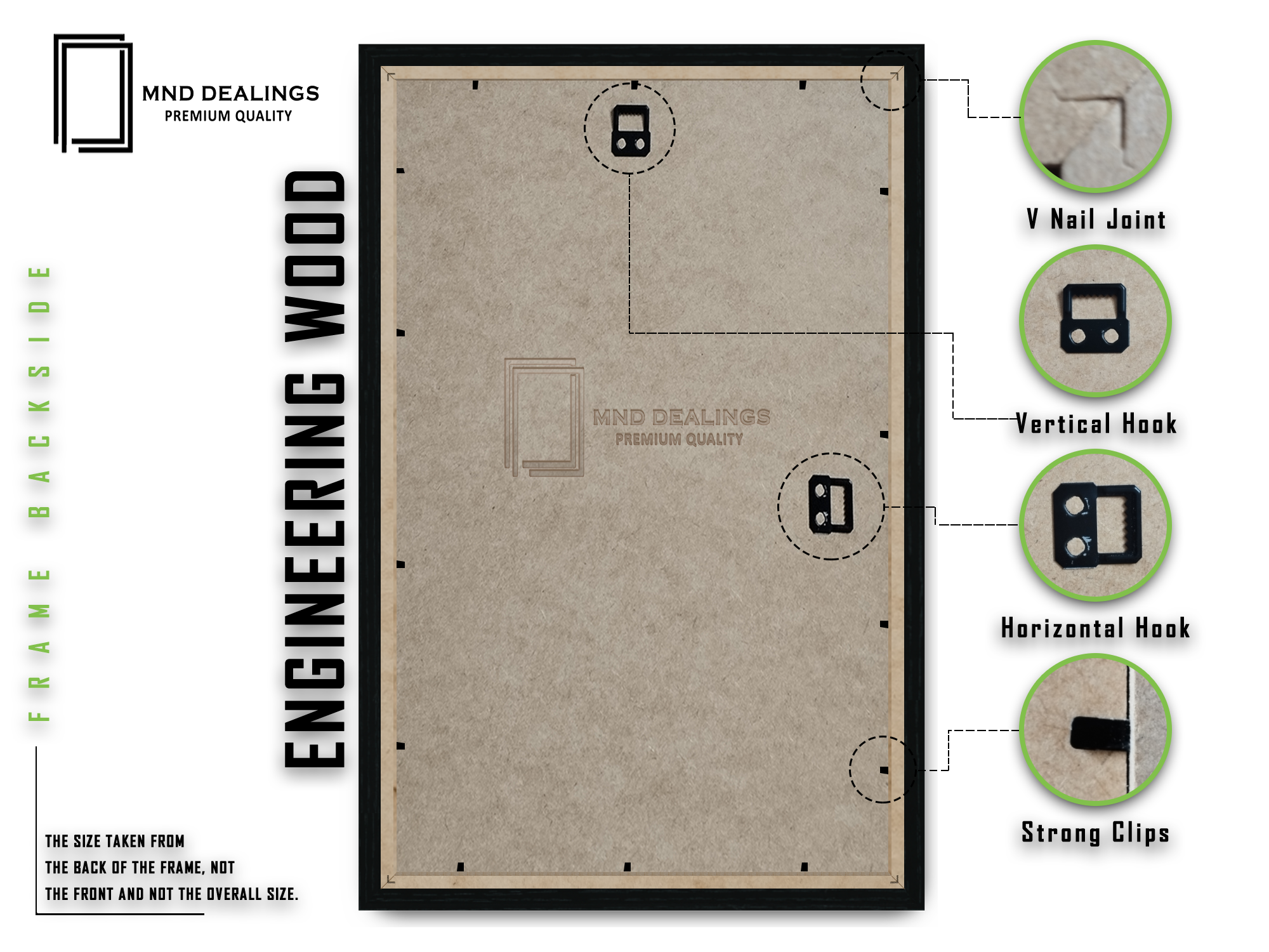 ( 60 x 90 CM ) / 36 x 24 Inch Poster Frames - MDF