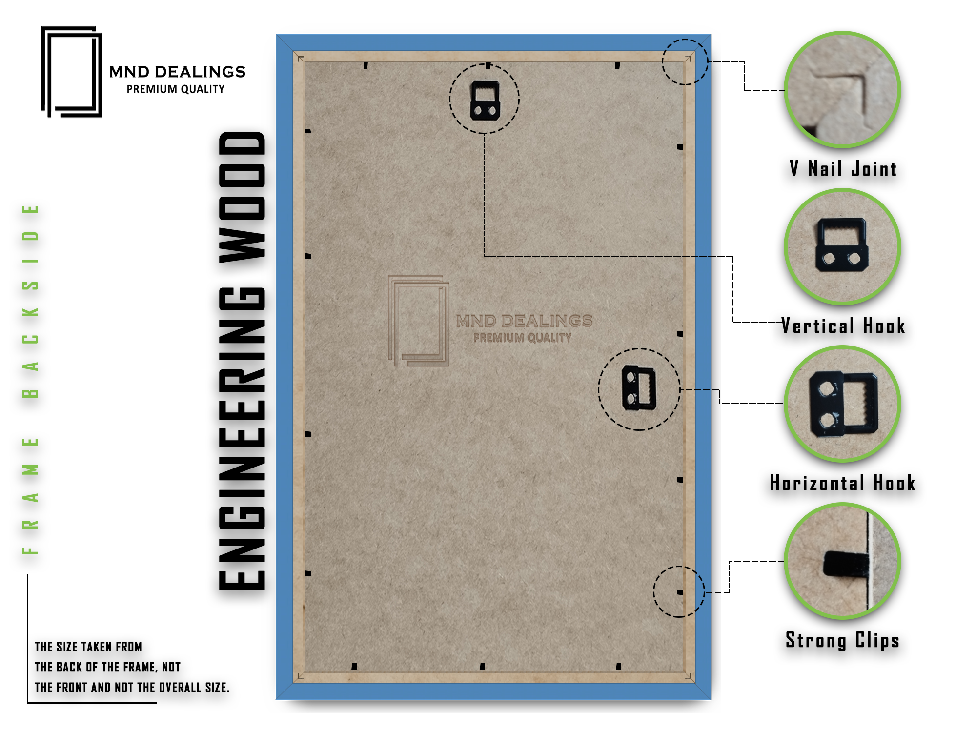 ( 60 x 90 CM ) / 36 x 24 Inch Poster Frames - MDF