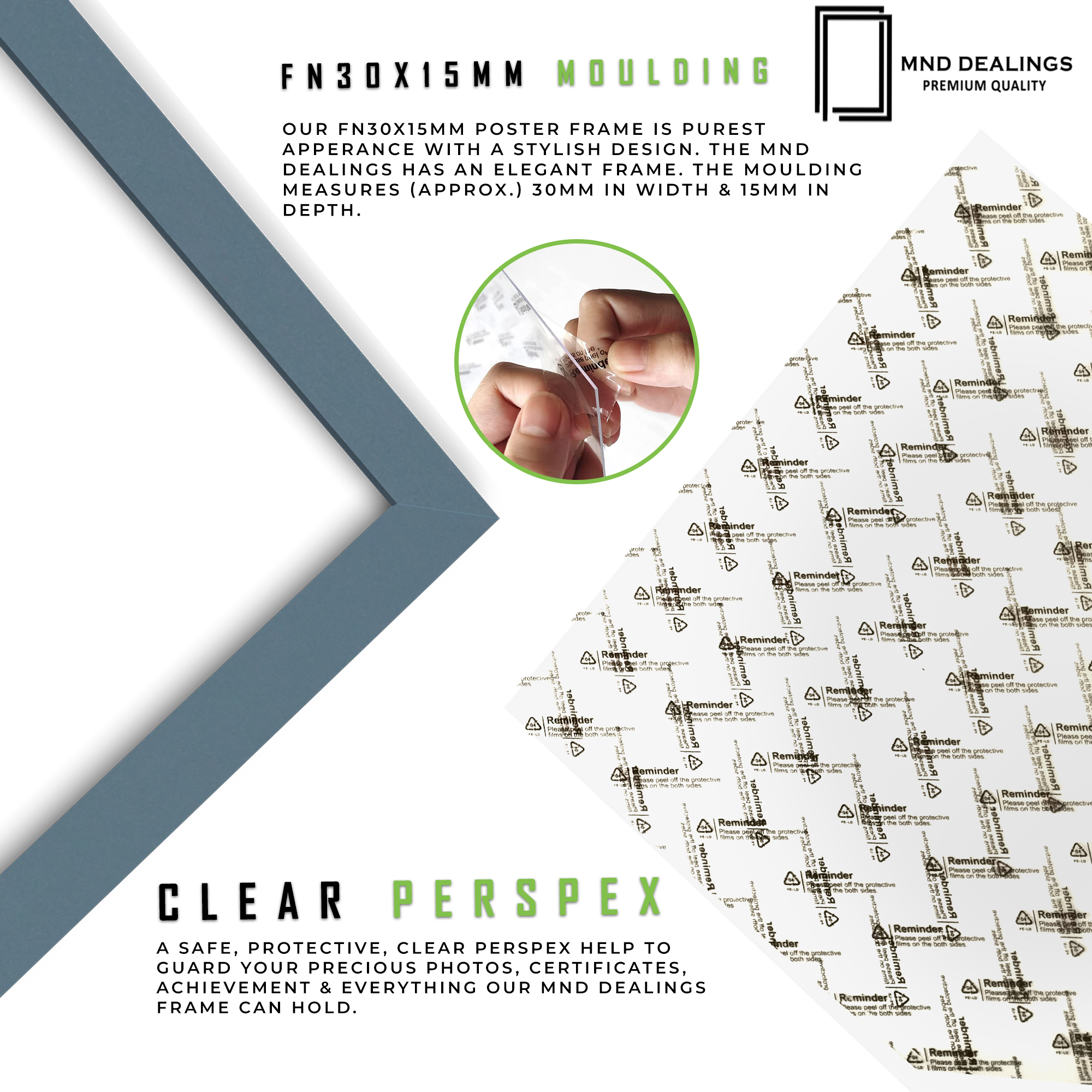 ( 60 x 90 CM ) / 36 x 24 Inch Poster Frames - MDF