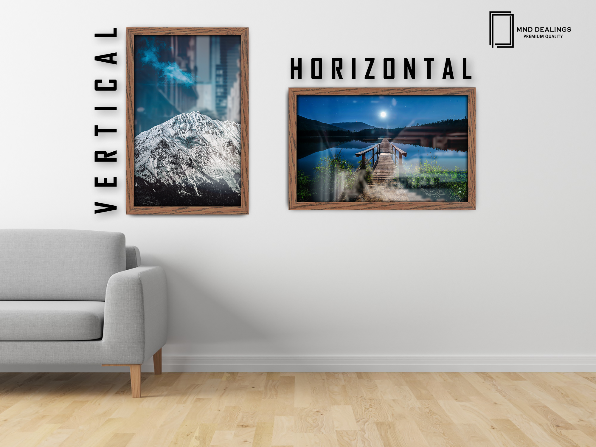 ( 60 x 90 CM ) / 36 x 24 Inch Poster Frames - MDF