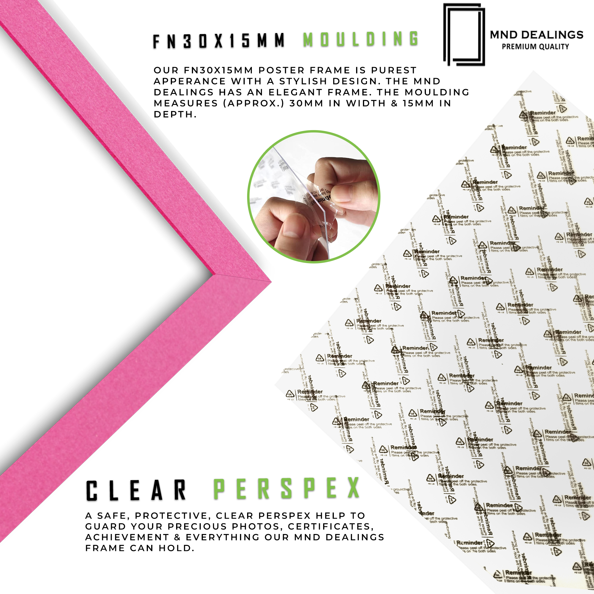 ( 60 x 90 CM ) / 36 x 24 Inch Poster Frames - MDF