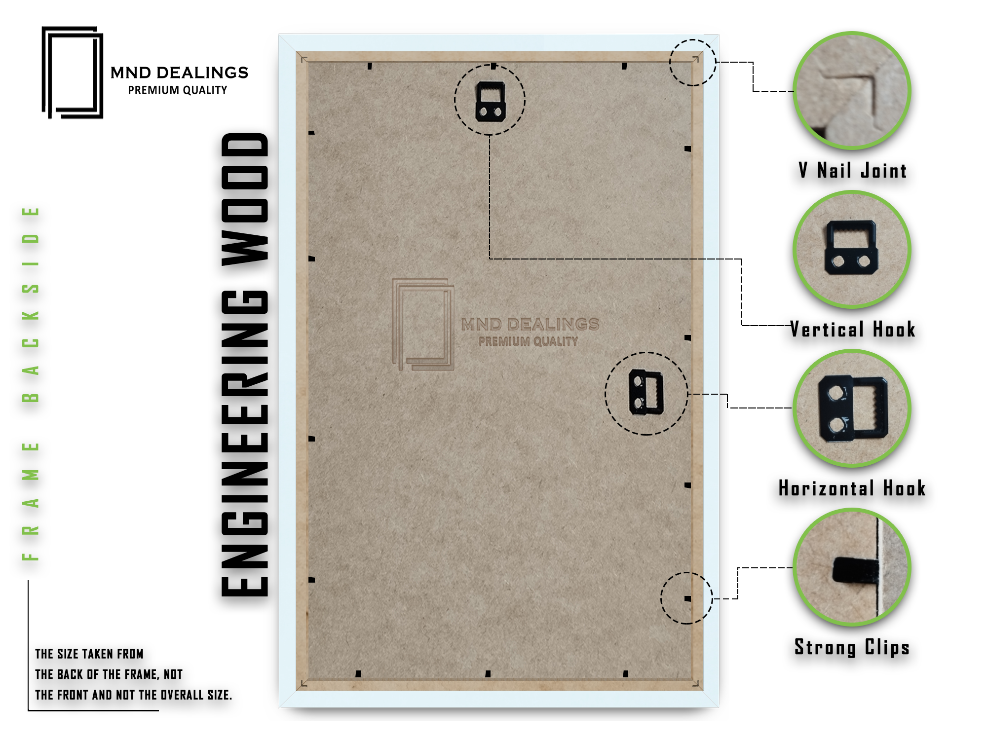 ( 60 x 90 CM ) / 36 x 24 Inch Poster Frames - MDF