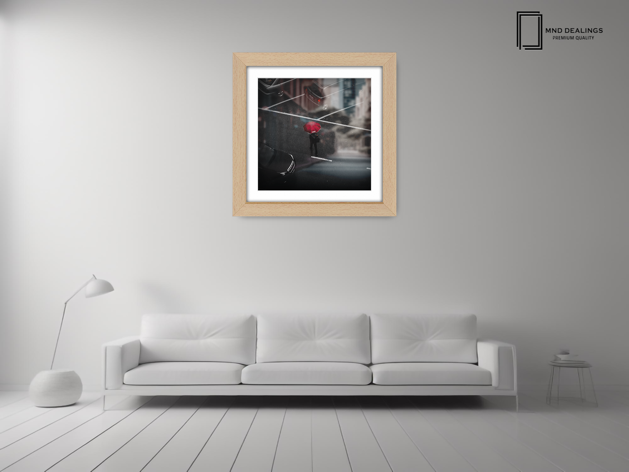 ( 65 x 65 Cm ) / 26 x 26 Inch with 55 x 55 Cm White Mount Display Frame - MDF