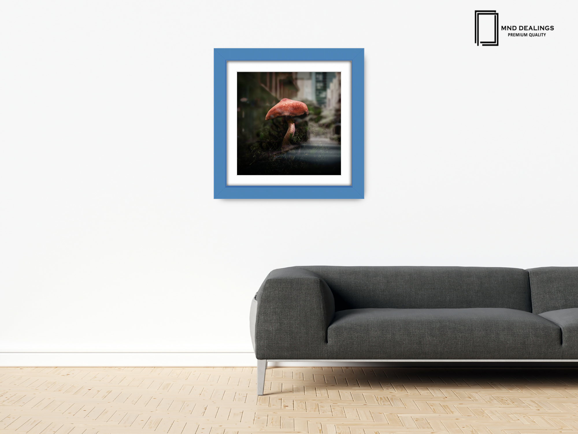 ( 65 x 65 Cm ) / 26 x 26 Inch with 55 x 55 Cm White Mount Display Frame - MDF