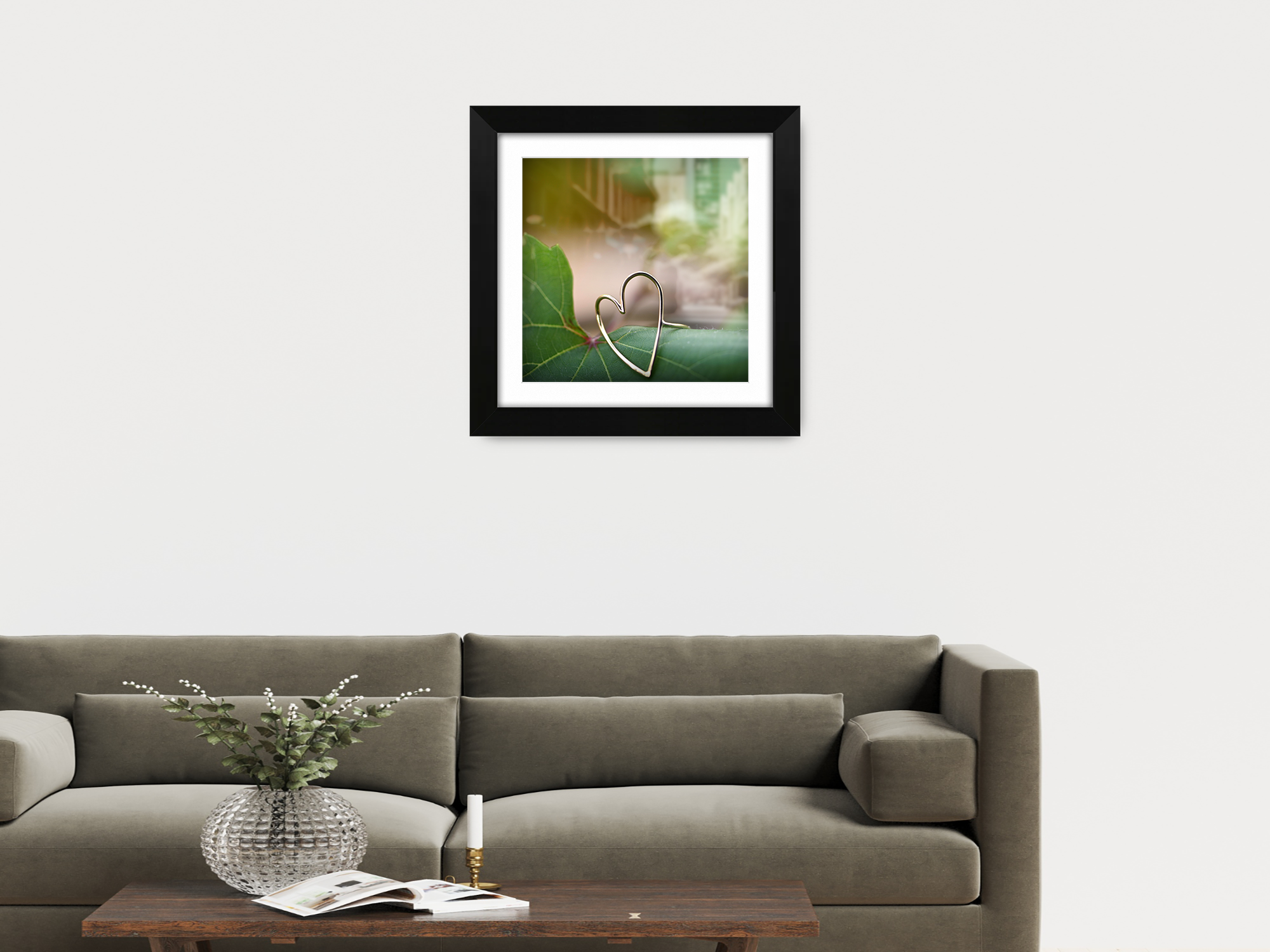 ( 65 x 65 Cm ) / 26 x 26 Inch with 55 x 55 Cm White Mount Display Frame - MDF