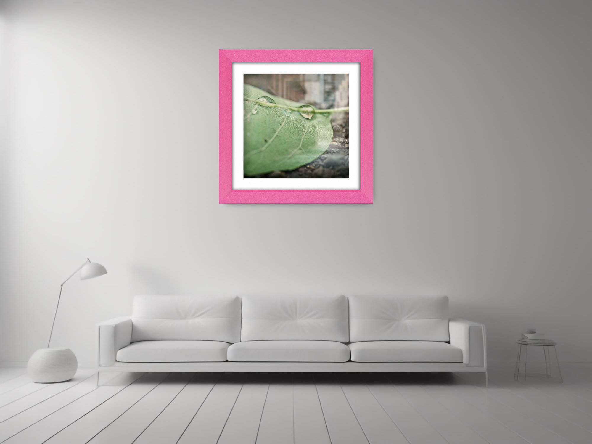 ( 65 x 65 Cm ) / 26 x 26 Inch with 55 x 55 Cm White Mount Display Frame - MDF