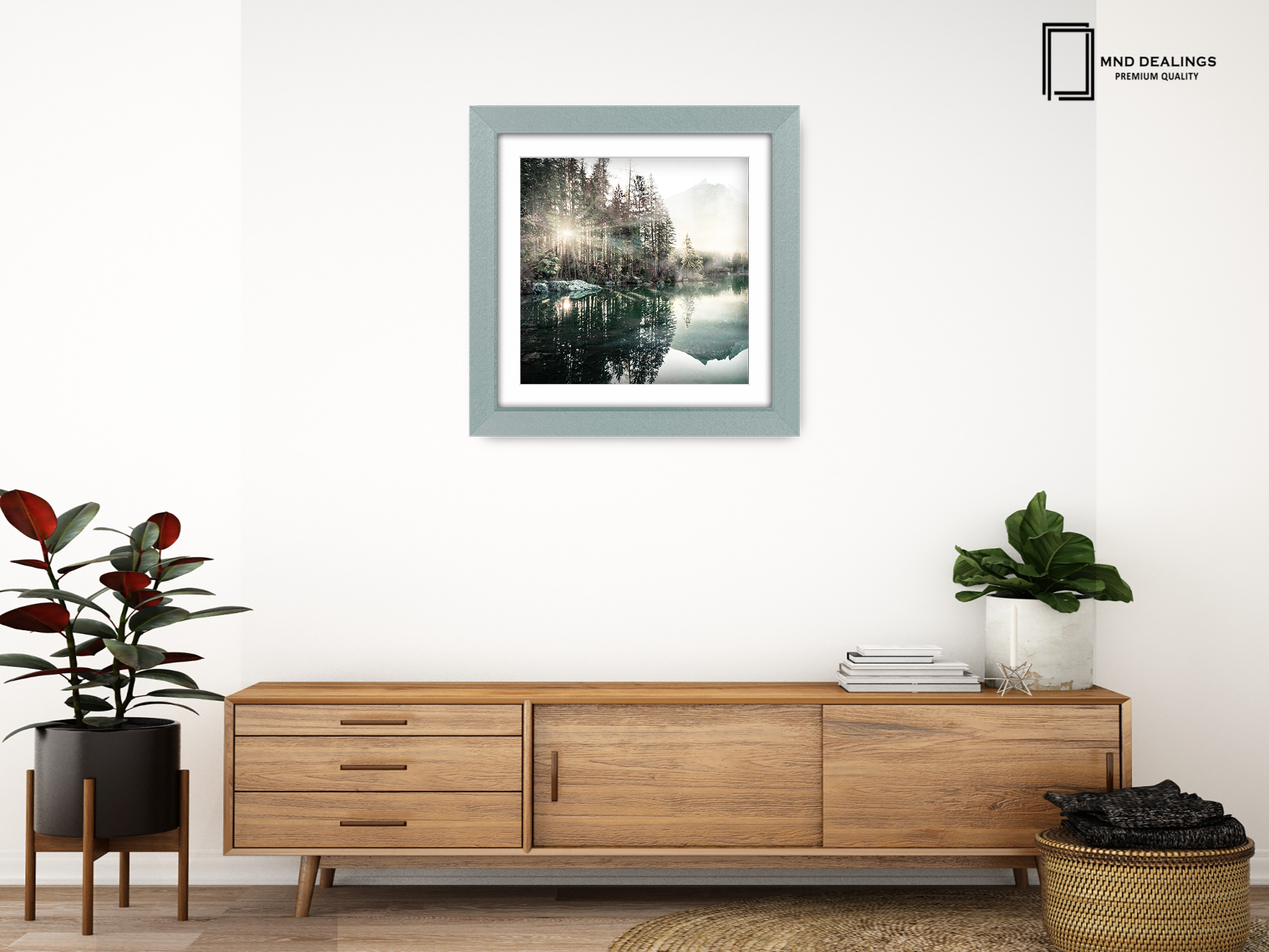 ( 65 x 65 Cm ) / 26 x 26 Inch with 55 x 55 Cm White Mount Display Frame - MDF