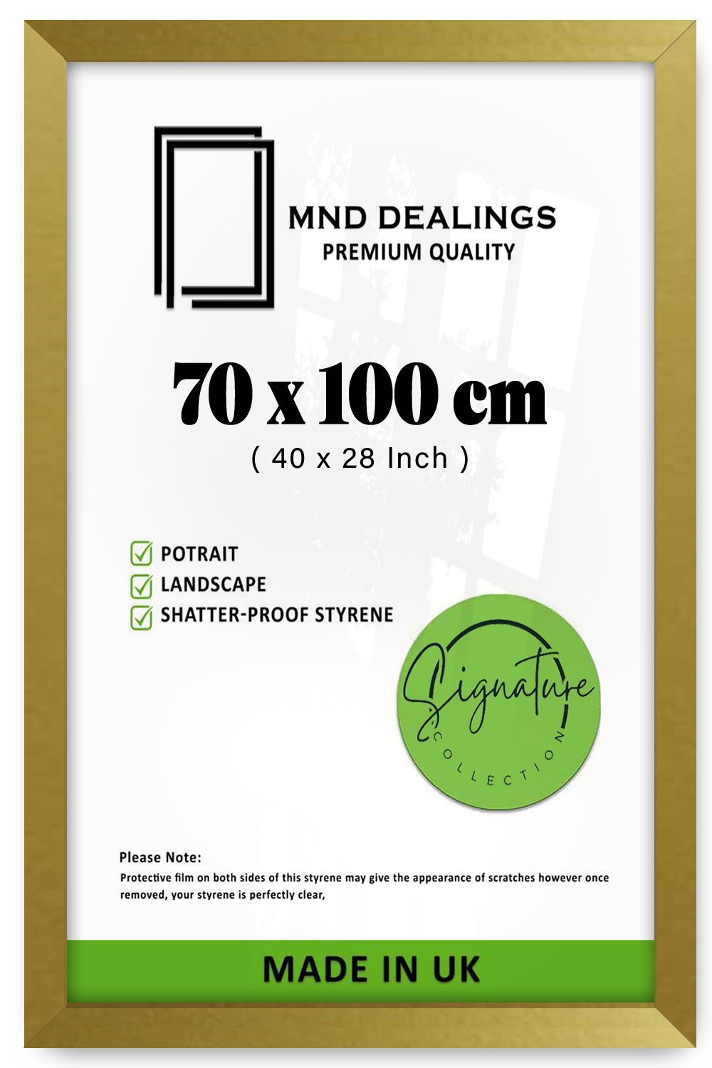 ( 70 x 100 CM ) / 40 x 28 Inch Certificate Frames - MDF