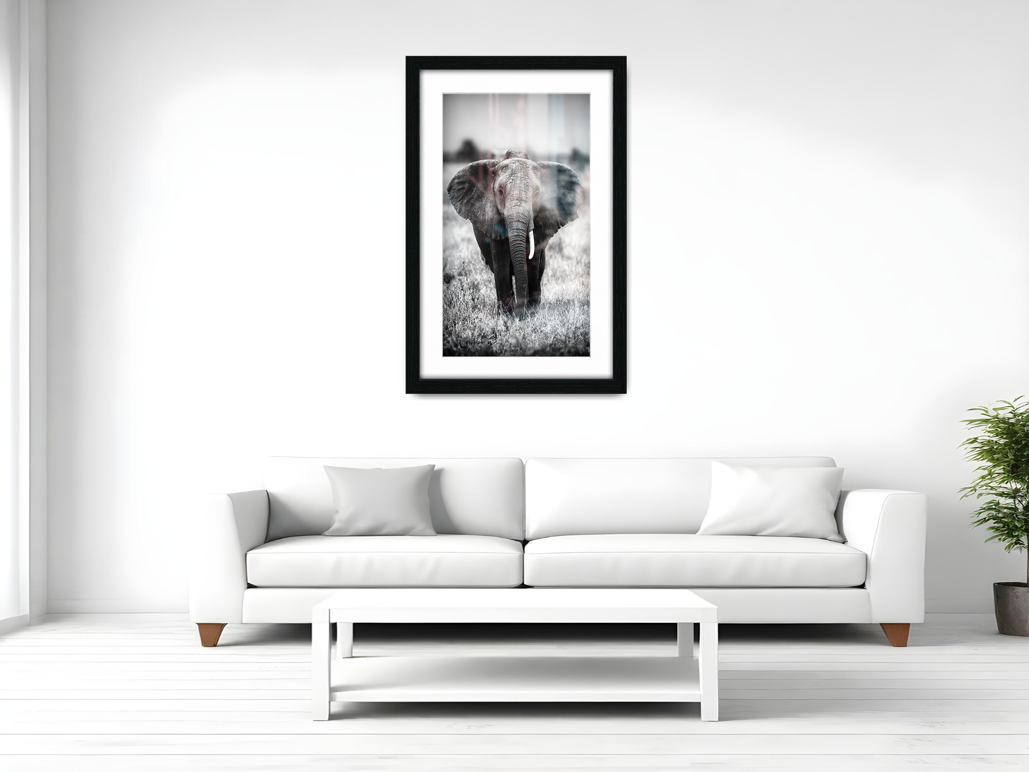 ( 70 x 100 cm ) / 40 x 28 Inch with 91.44 x 60.96 cm White Mount Certificate Frames - MDF