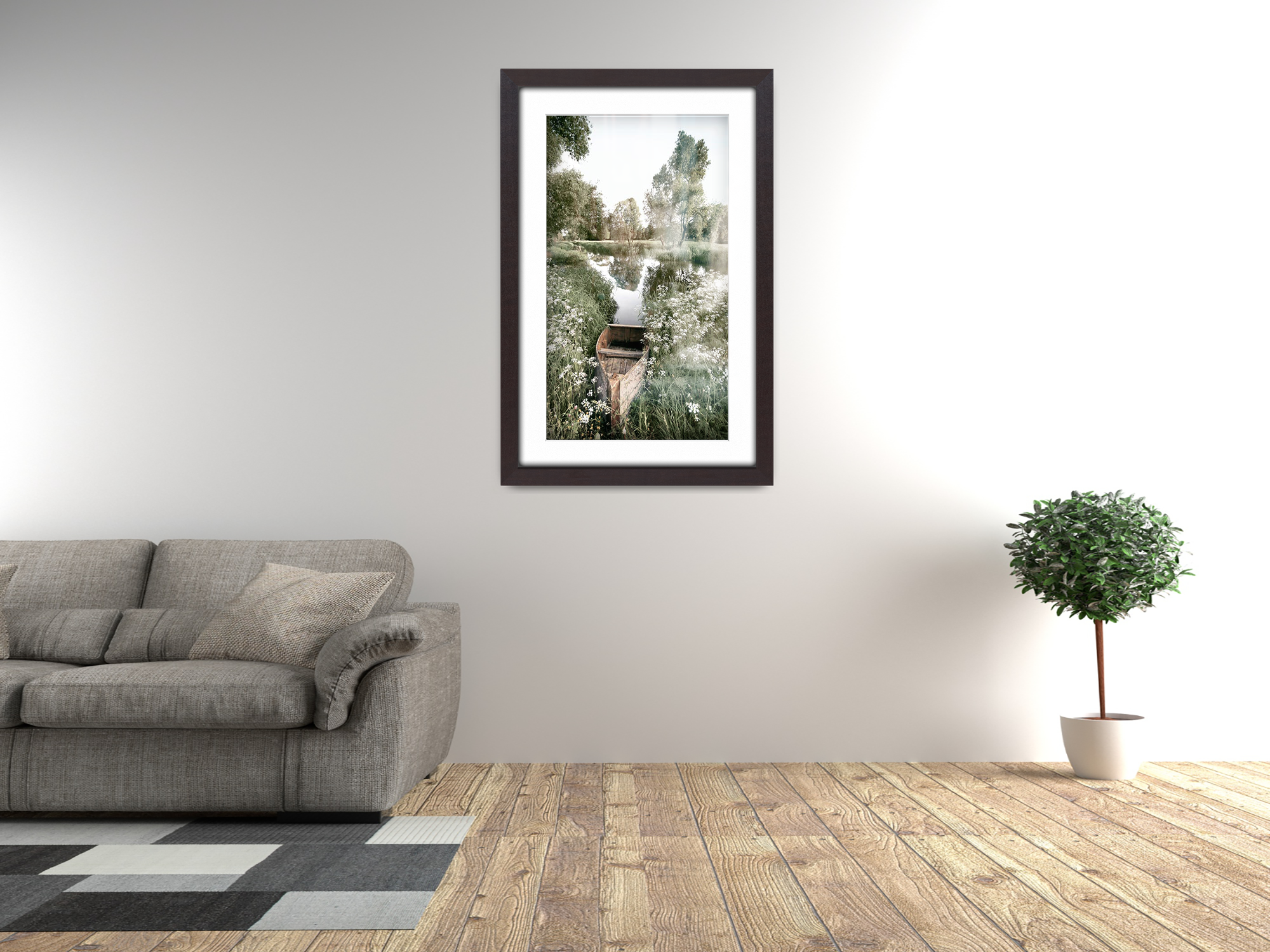 ( 70 x 100 cm ) / 40 x 28 Inch with 91.44 x 60.96 cm White Mount Certificate Frames - MDF