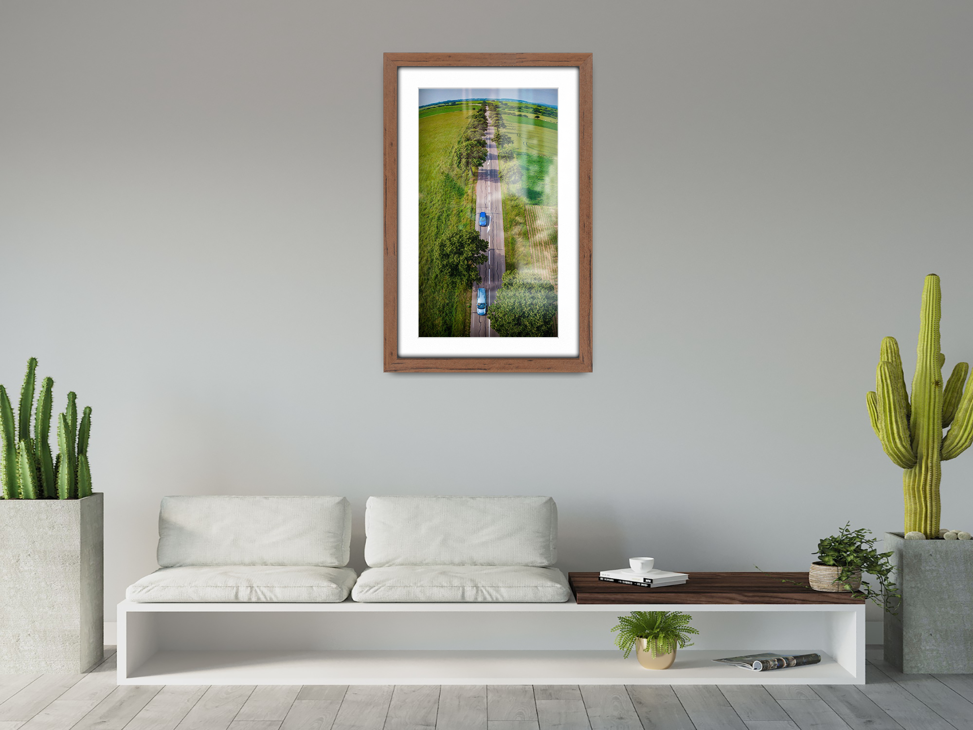 ( 70 x 100 cm ) / 40 x 28 Inch with 91.44 x 60.96 cm White Mount Certificate Frames - MDF