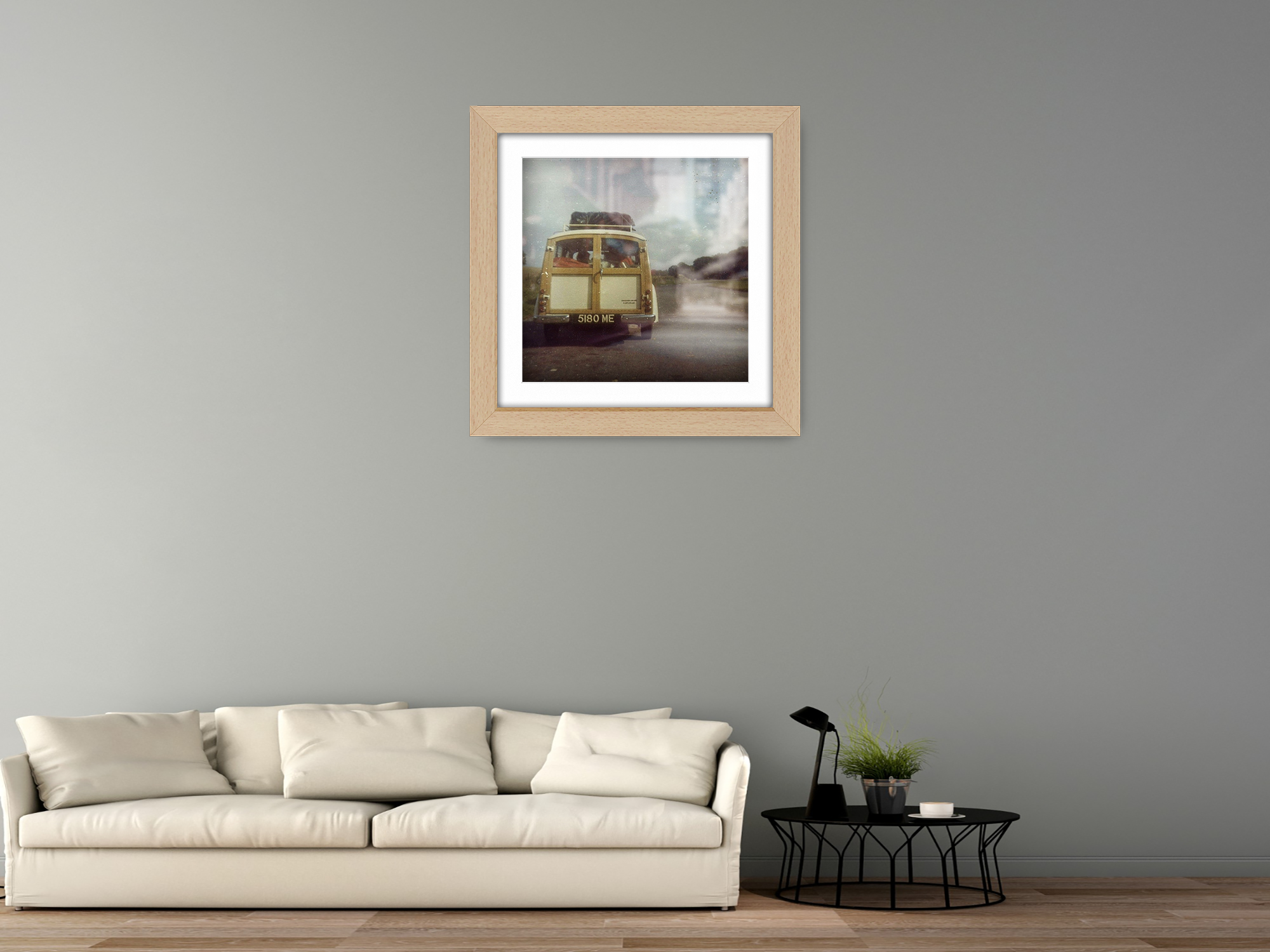 ( 70 x 70 Cm ) / 28 x 28 Inch with 60 x 60 Cm White Mount Picture Frames - MDF