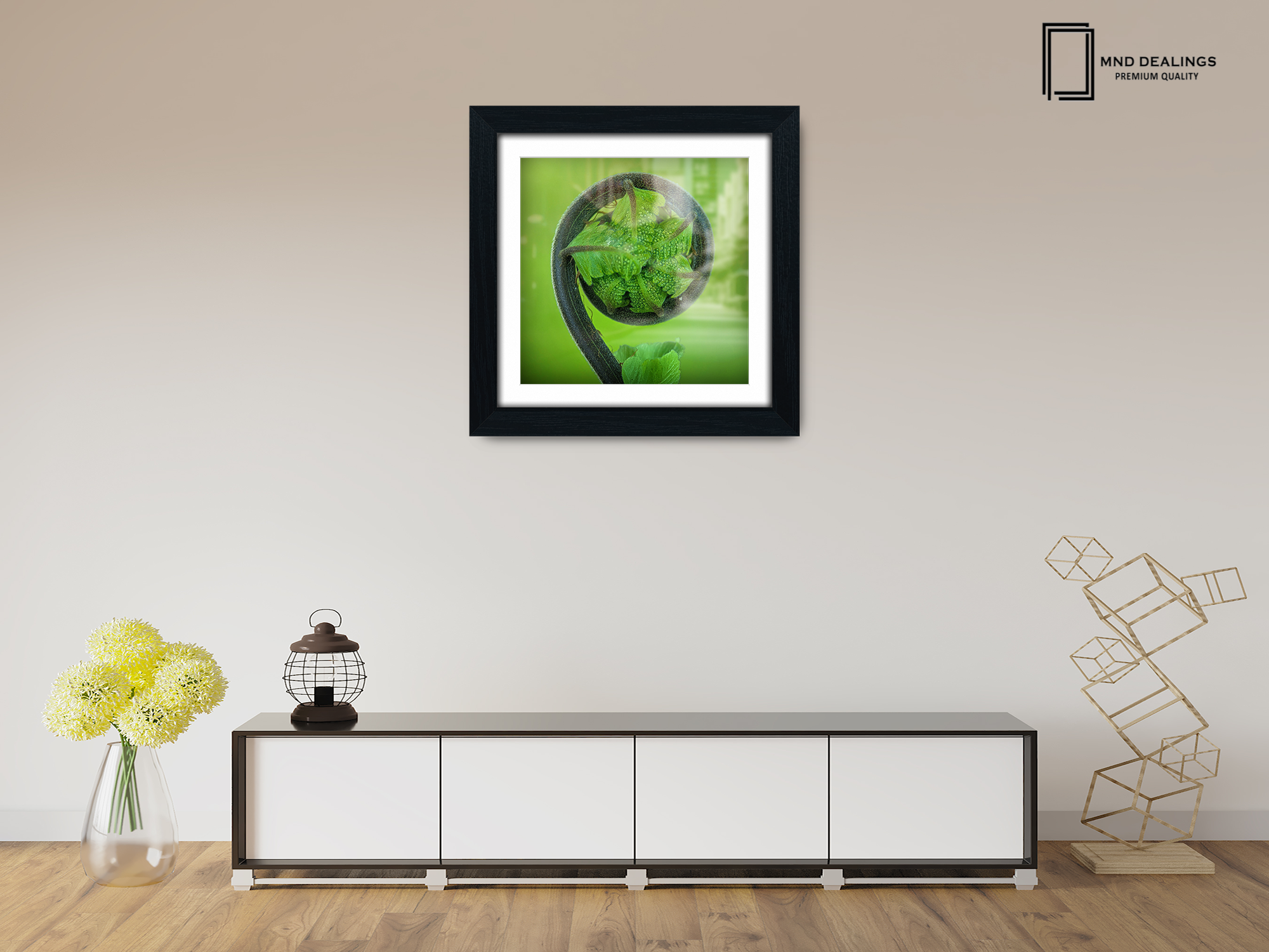 ( 70 x 70 Cm ) / 28 x 28 Inch with 60 x 60 Cm White Mount Picture Frames - MDF
