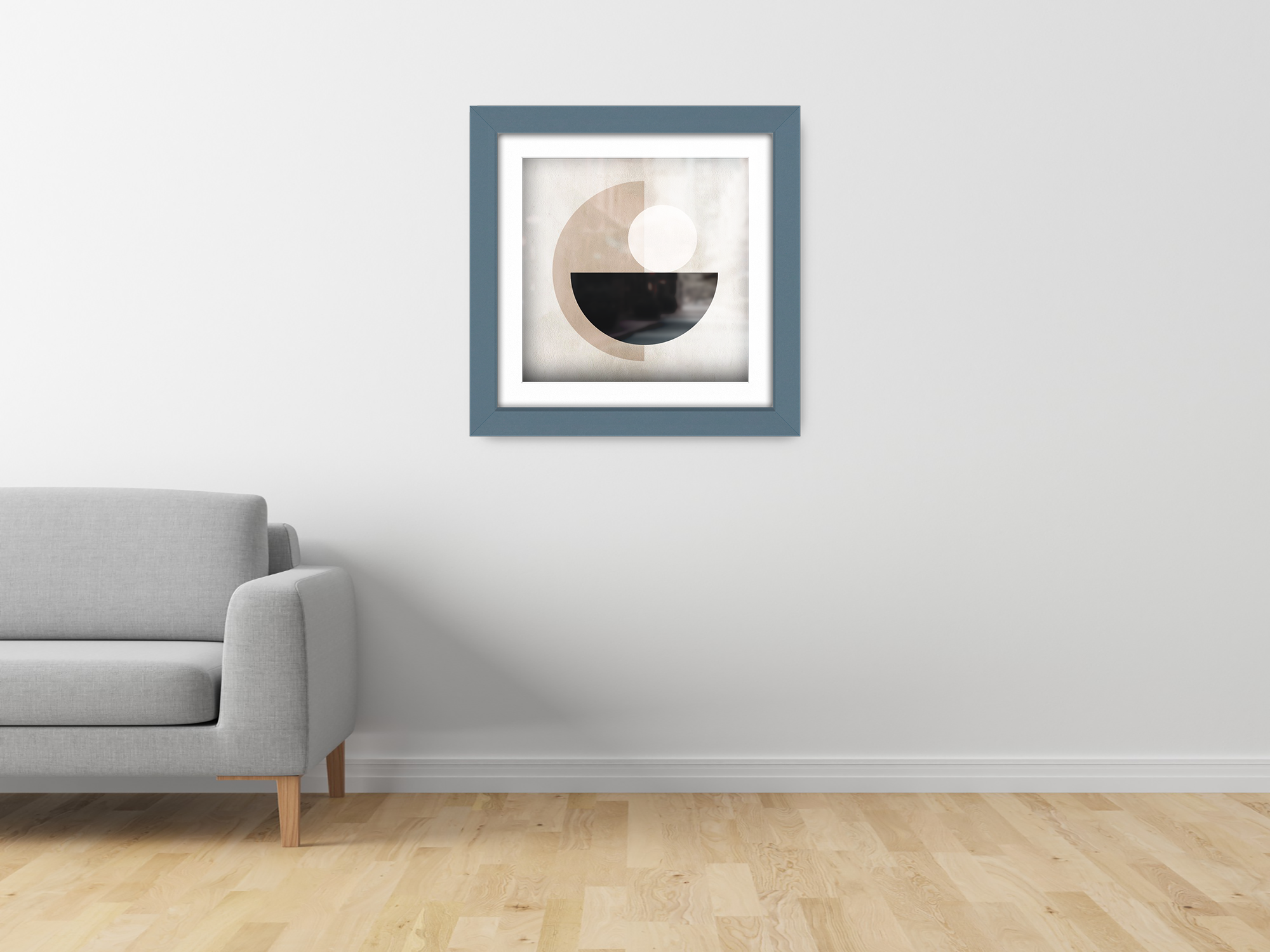 ( 70 x 70 Cm ) / 28 x 28 Inch with 60 x 60 Cm White Mount Picture Frames - MDF