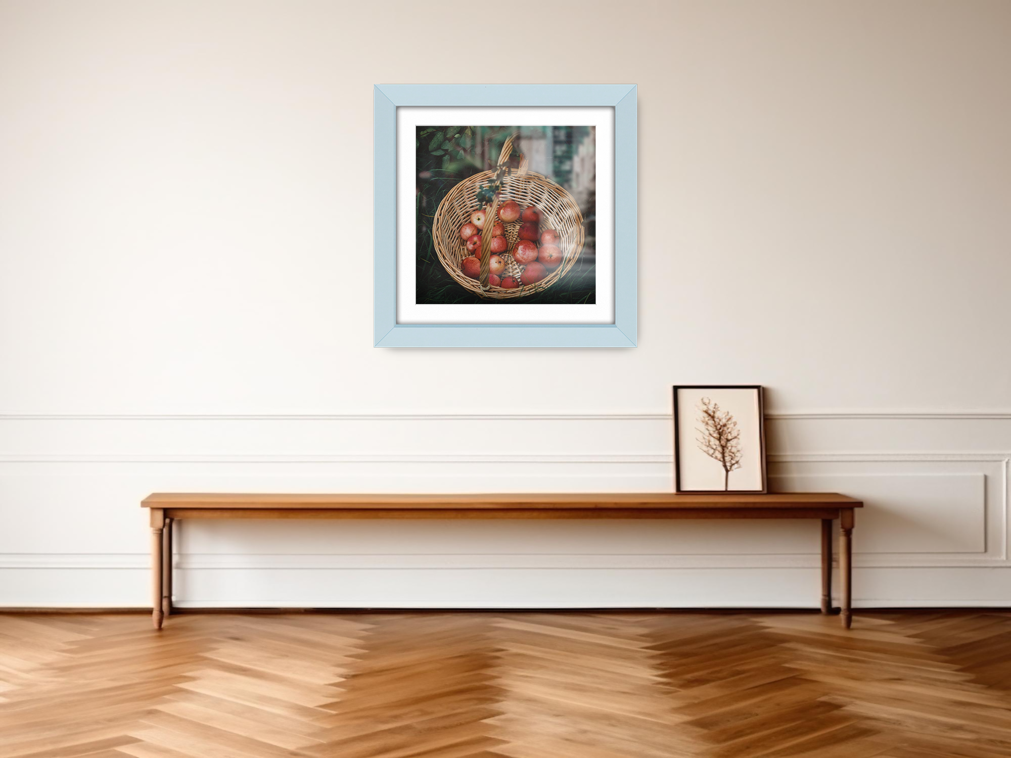 ( 70 x 70 Cm ) / 28 x 28 Inch with 60 x 60 Cm White Mount Picture Frames - MDF