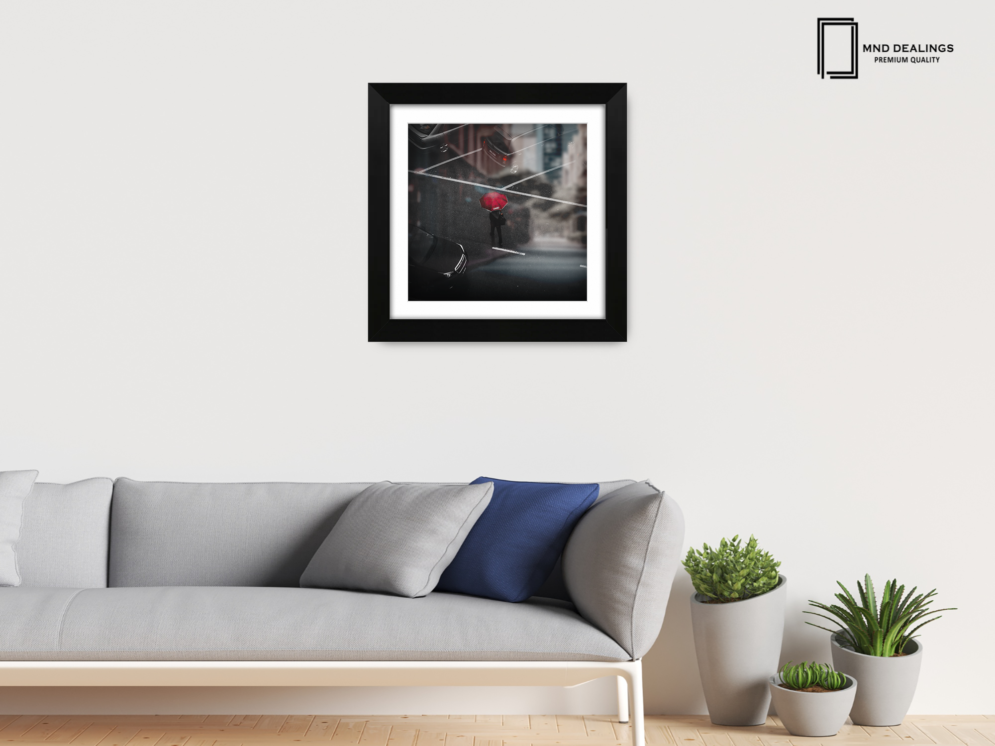 ( 70 x 70 Cm ) / 28 x 28 Inch with 60 x 60 Cm White Mount Picture Frames - MDF