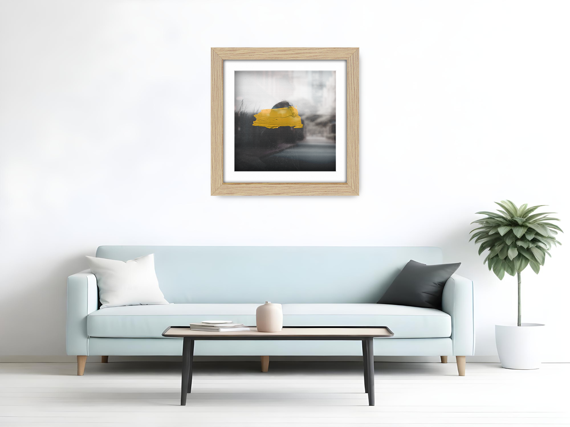 ( 70 x 70 Cm ) / 28 x 28 Inch with 60 x 60 Cm White Mount Picture Frames - MDF