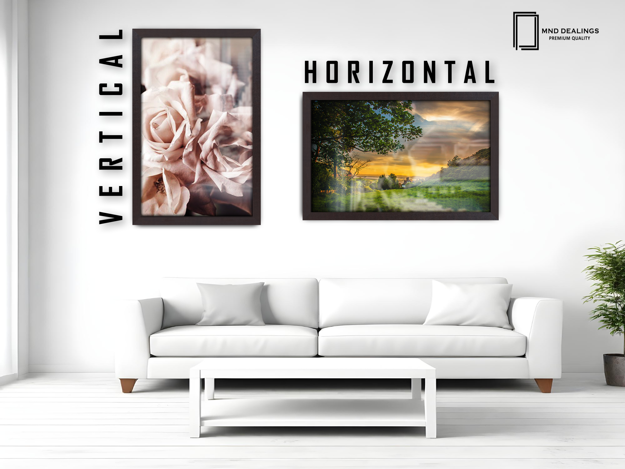 ( 70 x 90 CM ) / 36 x 28 Inch Frames - MDF