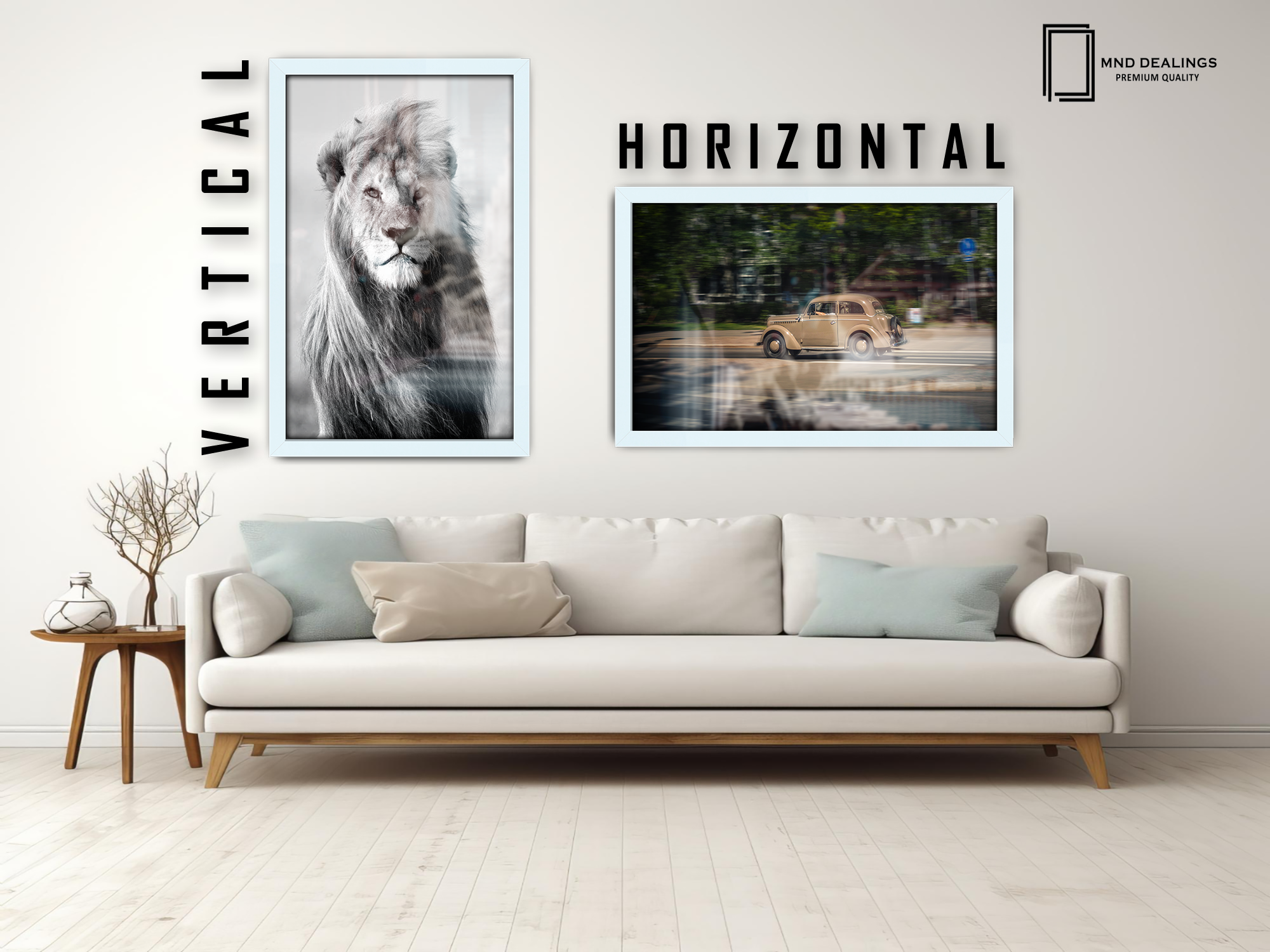 ( 70 x 90 CM ) / 36 x 28 Inch Frames - MDF