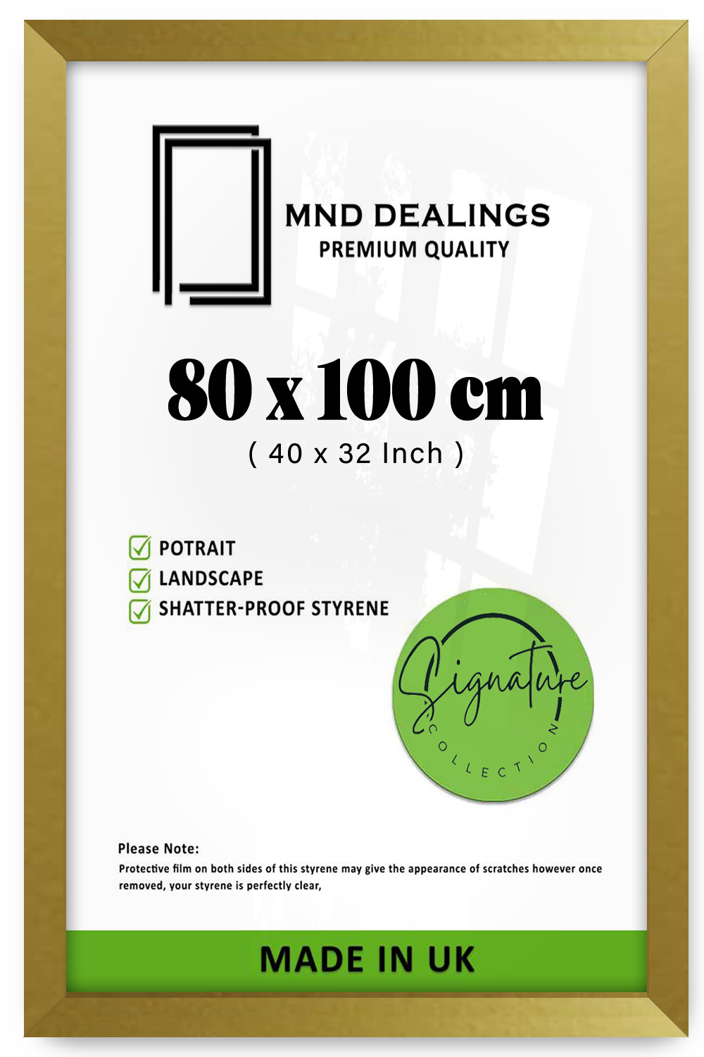 ( 80 x 100 CM ) / 40 x 32 Inch Frames - MDF