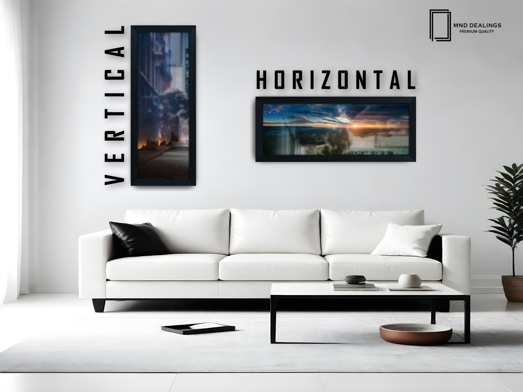 ( 80 x 40 CM ) / 32 x 16 Inch Poster Frames - MDF