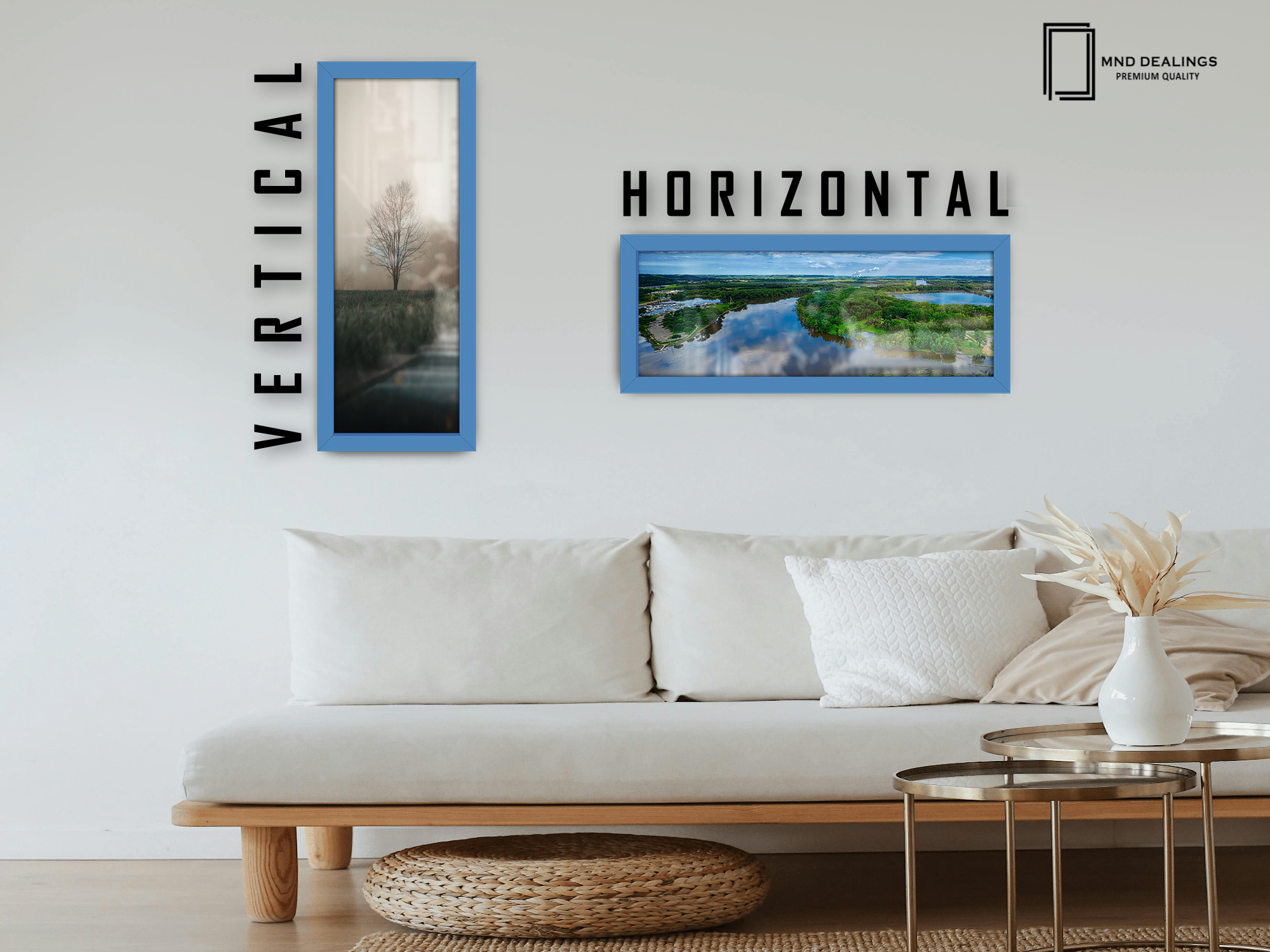 ( 80 x 40 CM ) / 32 x 16 Inch Poster Frames - MDF