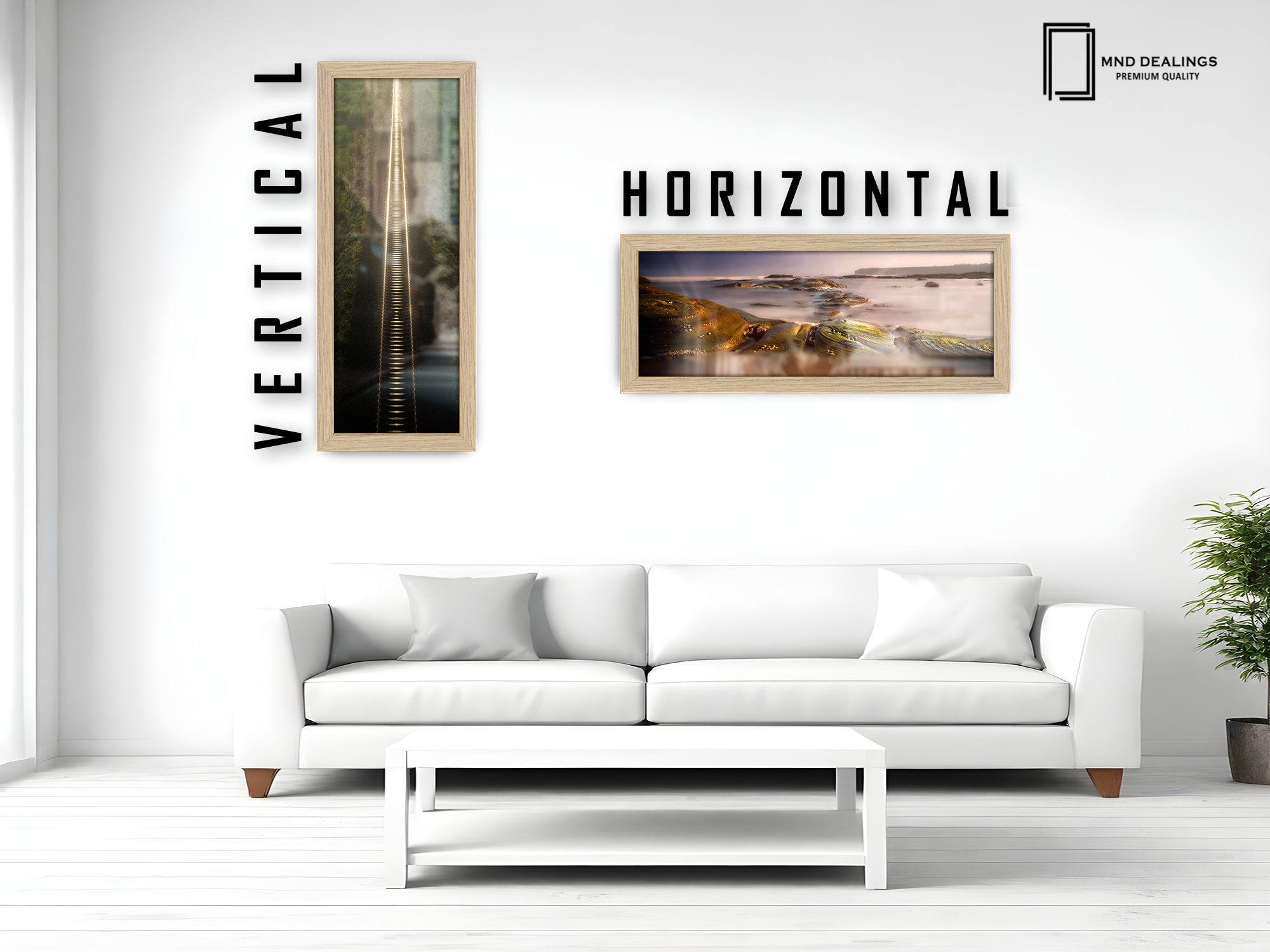 ( 80 x 40 CM ) / 32 x 16 Inch Poster Frames - MDF