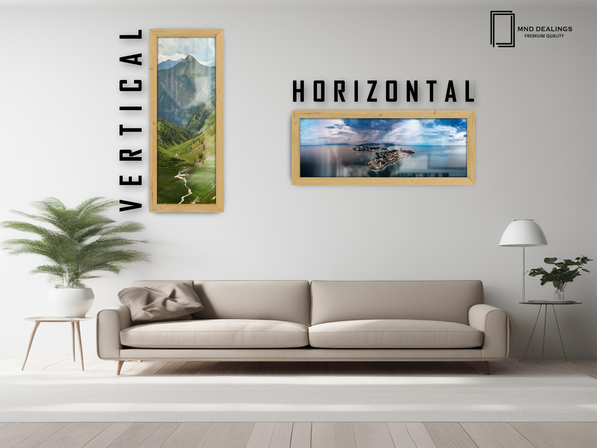 ( 80 x 40 CM ) / 32 x 16 Inch Poster Frames - MDF