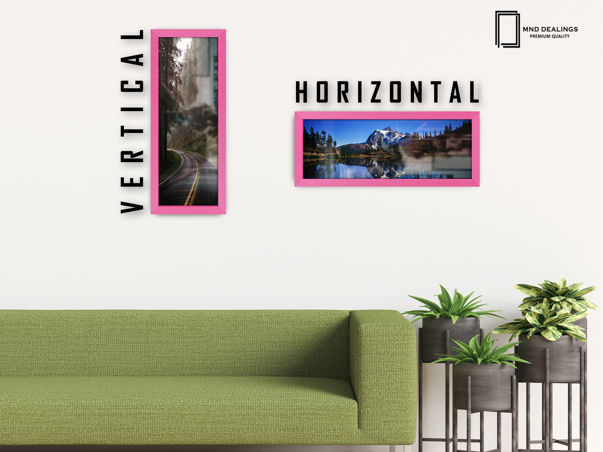 ( 80 x 40 CM ) / 32 x 16 Inch Poster Frames - MDF