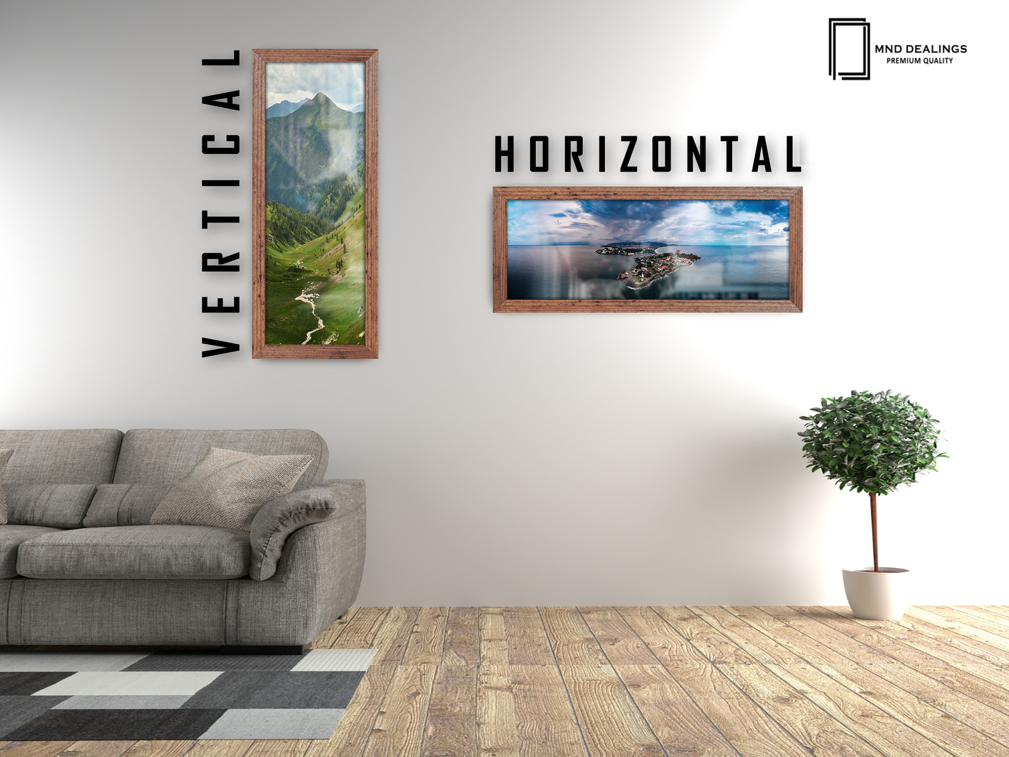 ( 80 x 40 CM ) / 32 x 16 Inch Poster Frames - MDF