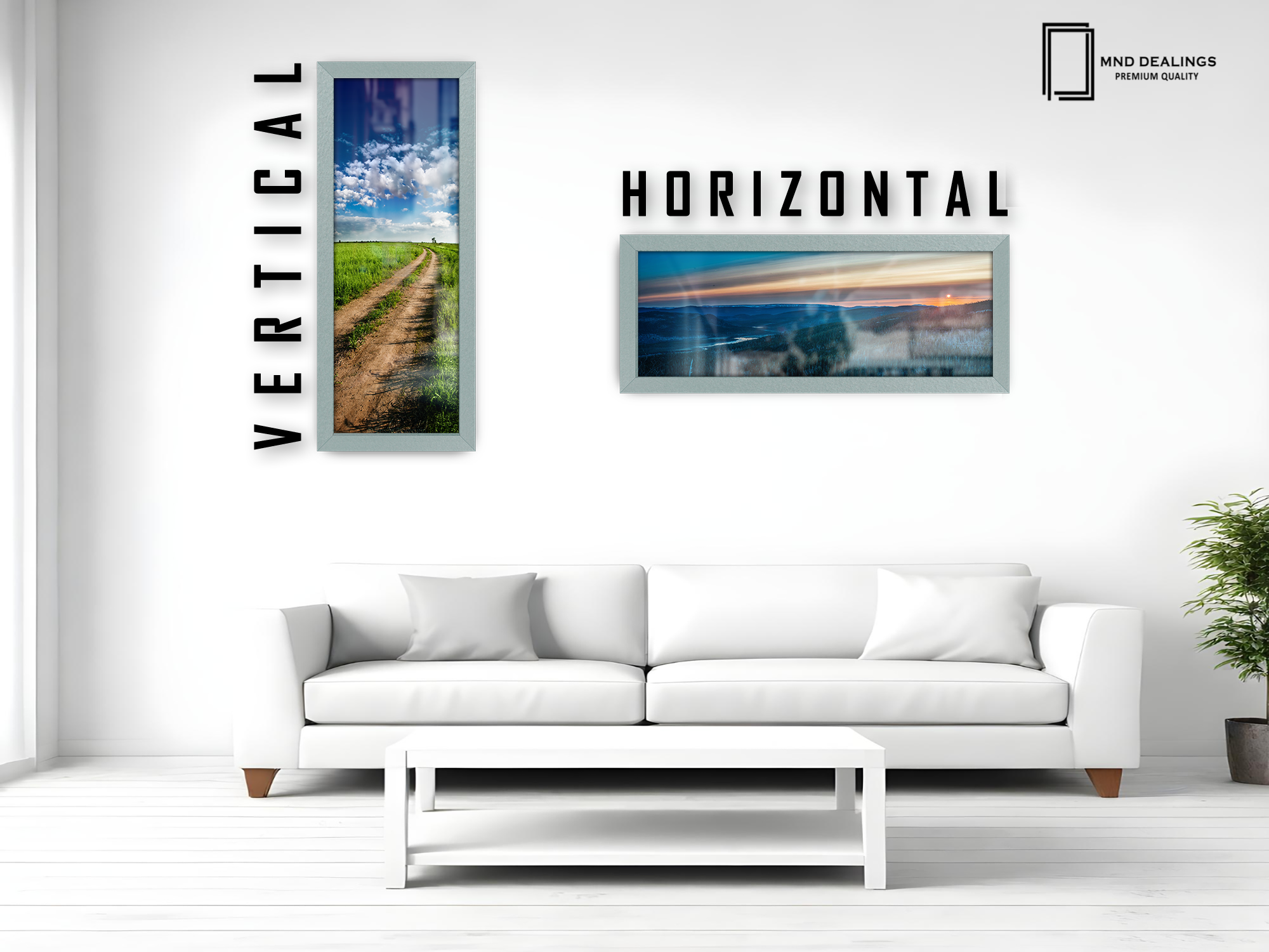 ( 80 x 40 CM ) / 32 x 16 Inch Poster Frames - MDF