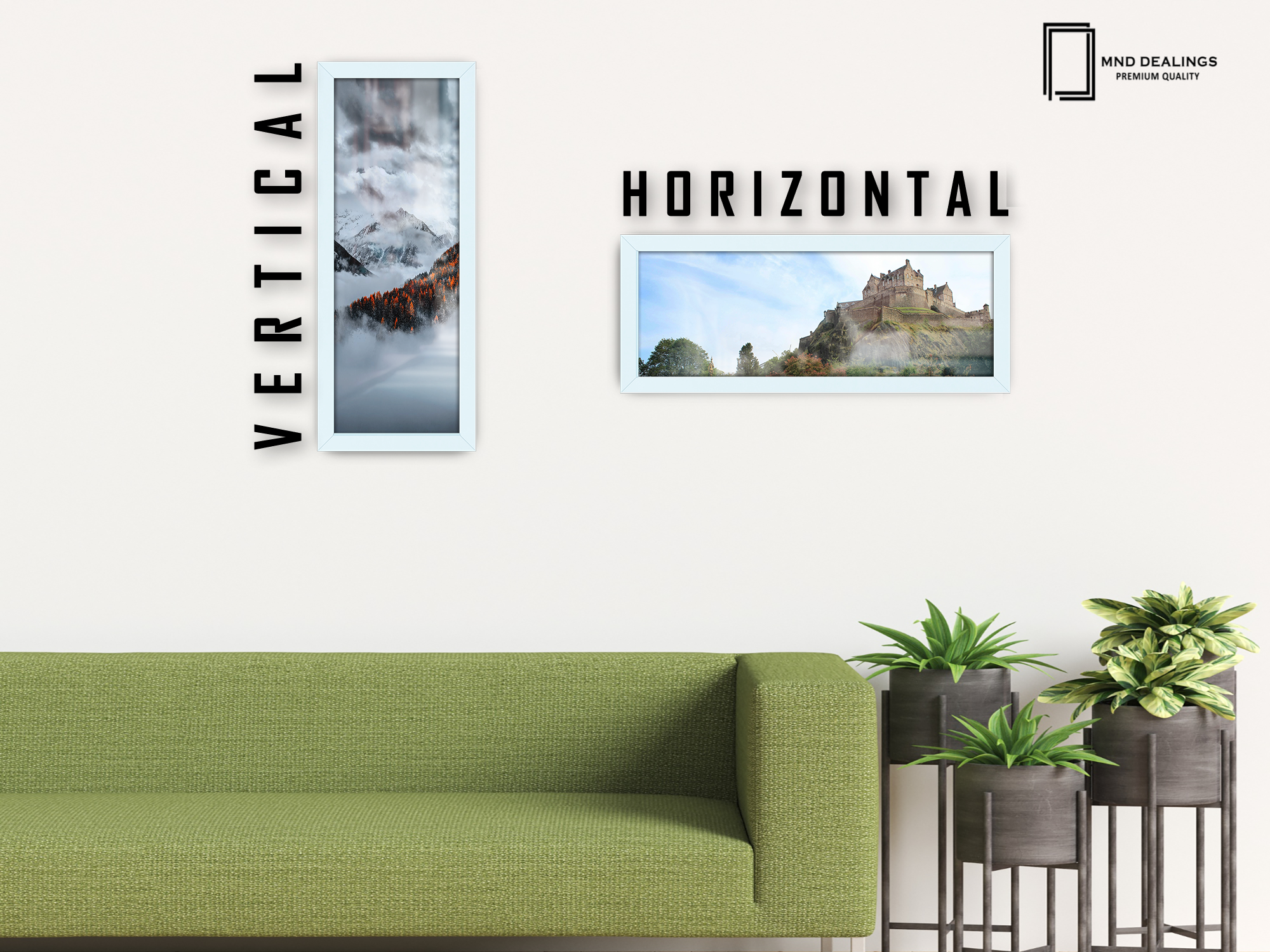 ( 80 x 40 CM ) / 32 x 16 Inch Poster Frames - MDF