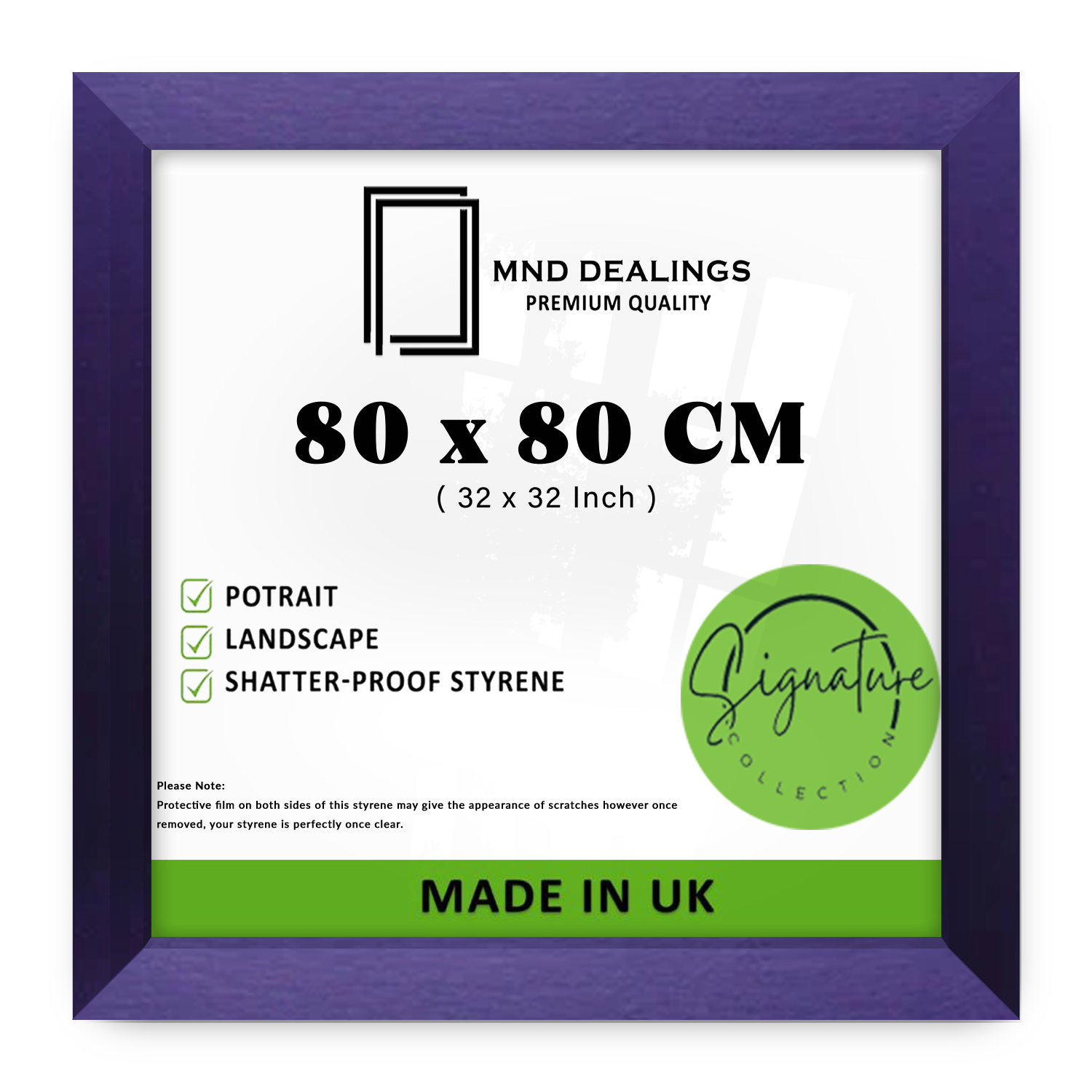 ( 80 x 80 CM ) / 32 x 32 Inch Poster Frames - MDF