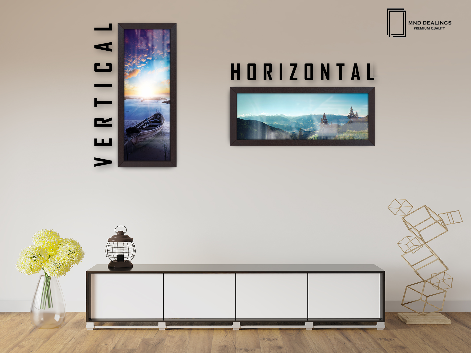 ( 90 x 30 CM ) / 36 x 12 Inch Display Frame - MDF