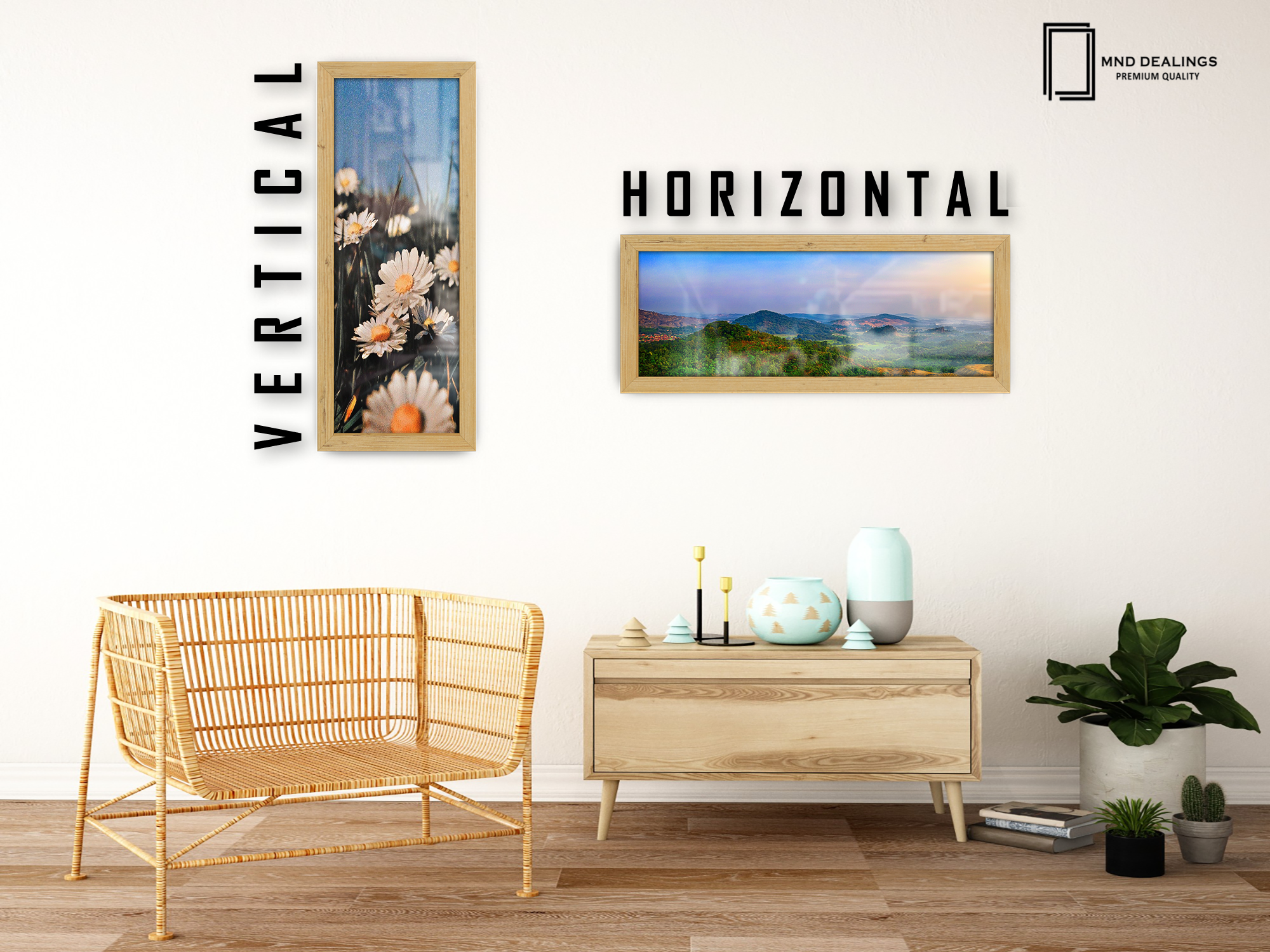 ( 90 x 30 CM ) / 36 x 12 Inch Display Frame - MDF