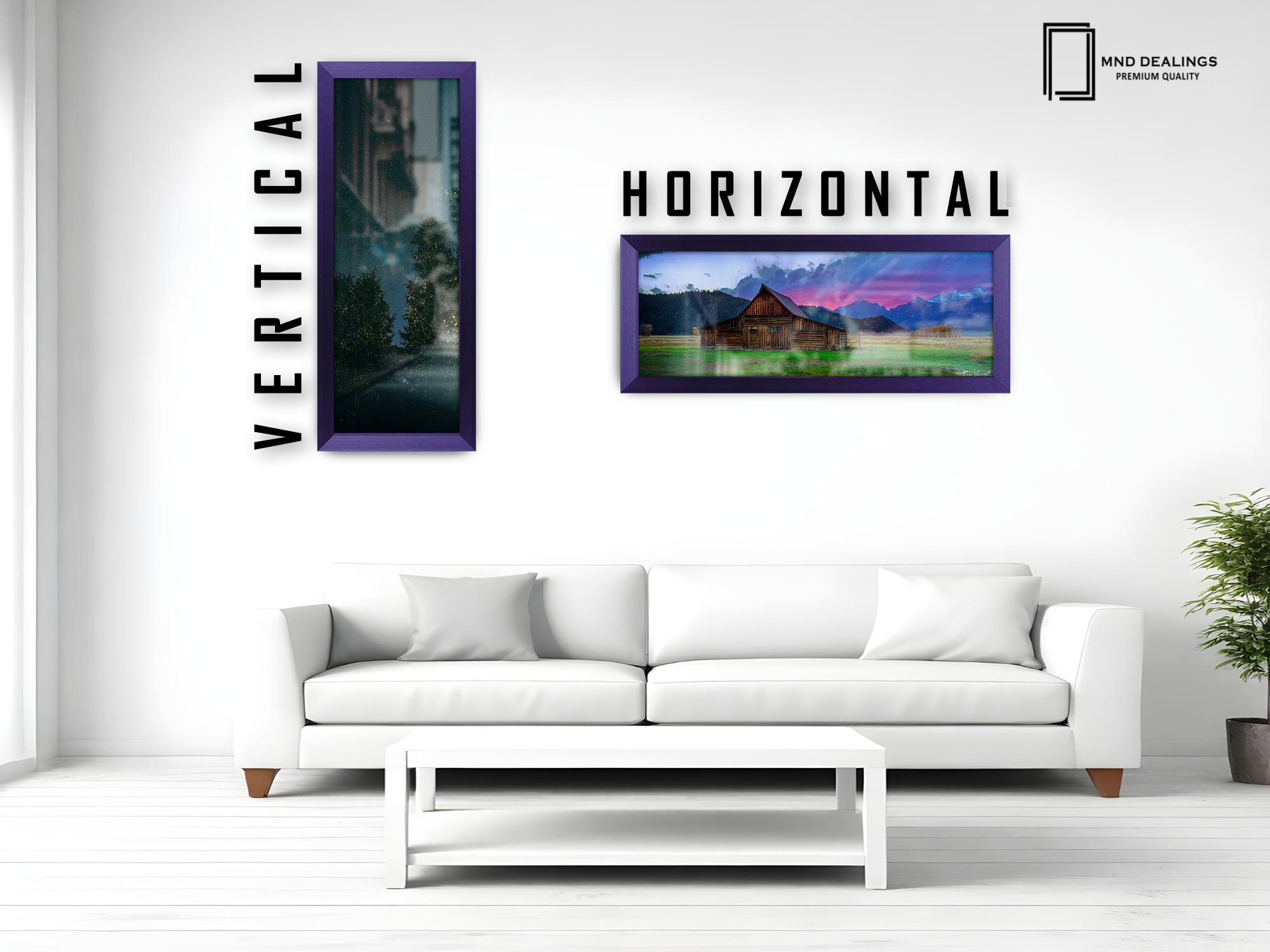 ( 90 x 30 CM ) / 36 x 12 Inch Display Frame - MDF