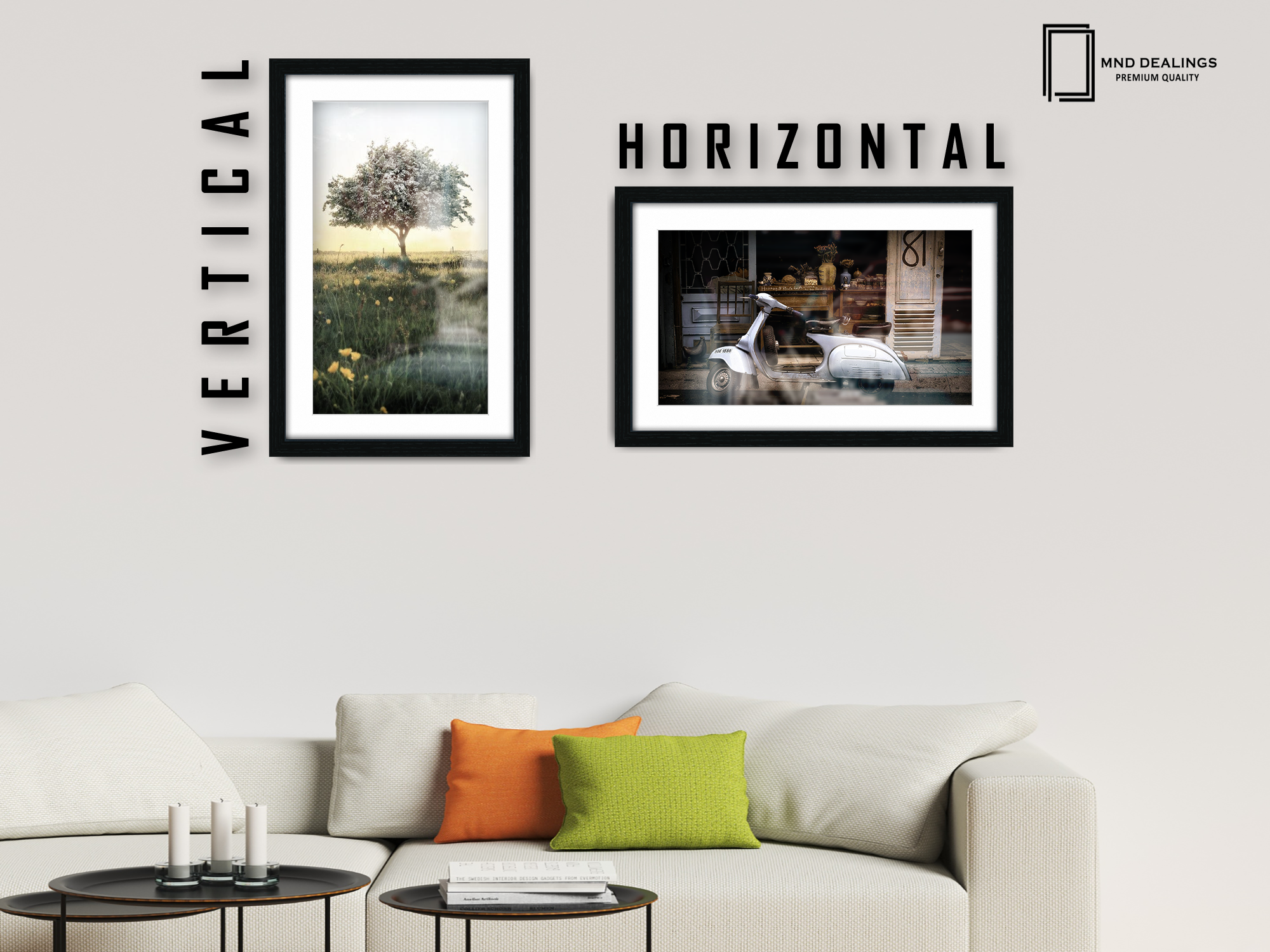 ( 90 x 70 cm ) / 36 x 28 Inch with A1-(59.40 x 84.10 cm) White Mount Photo Frames - MDF