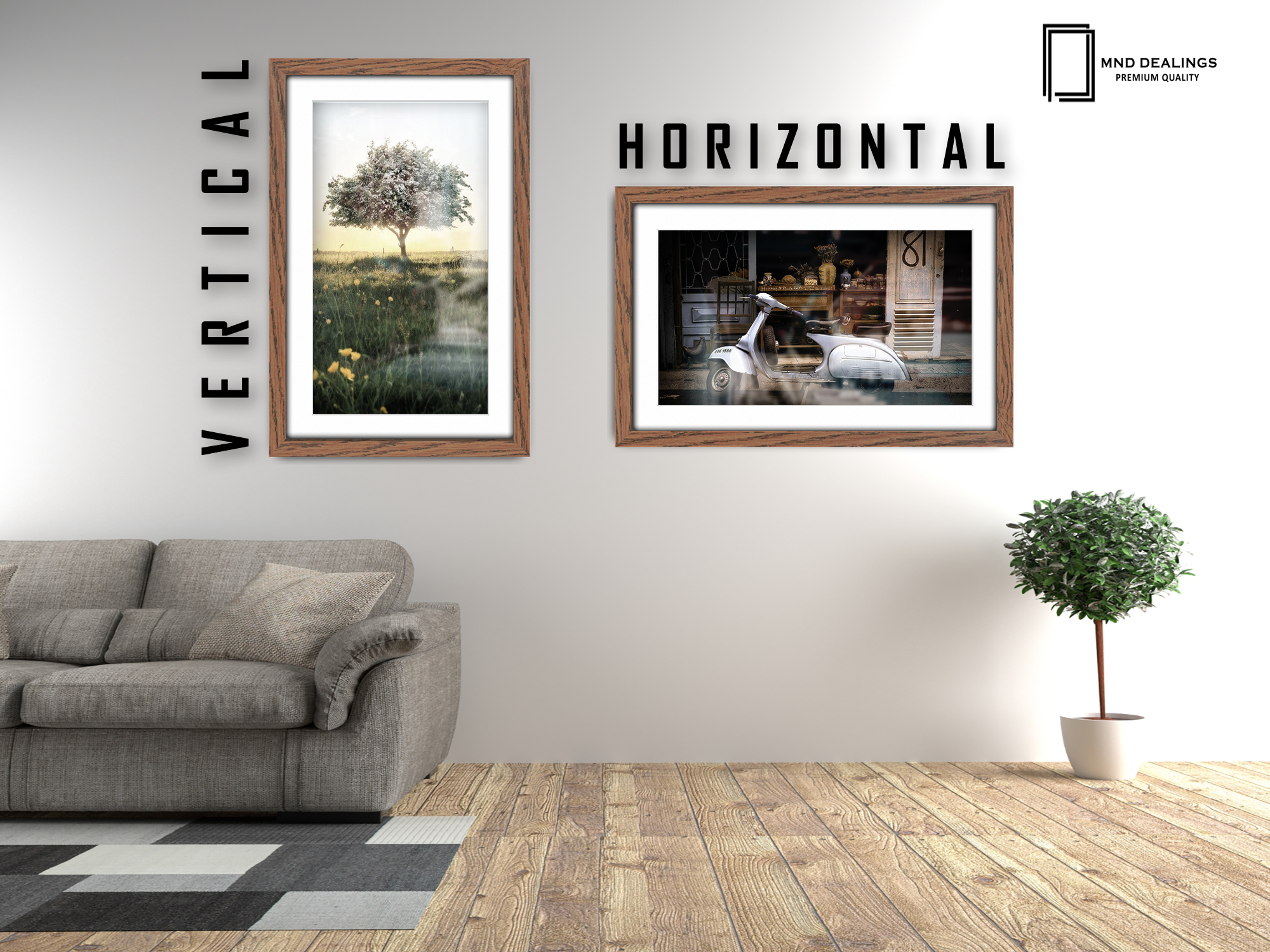 ( 90 x 70 cm ) / 36 x 28 Inch with A1-(59.40 x 84.10 cm) White Mount Photo Frames - MDF
