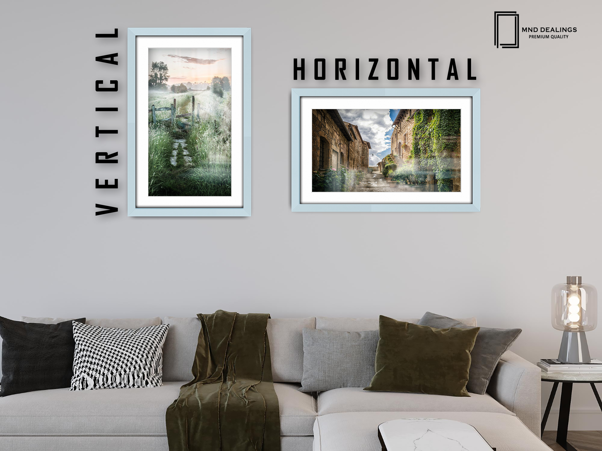 ( 90 x 70 cm ) / 36 x 28 Inch with A1-(59.40 x 84.10 cm) White Mount Photo Frames - MDF