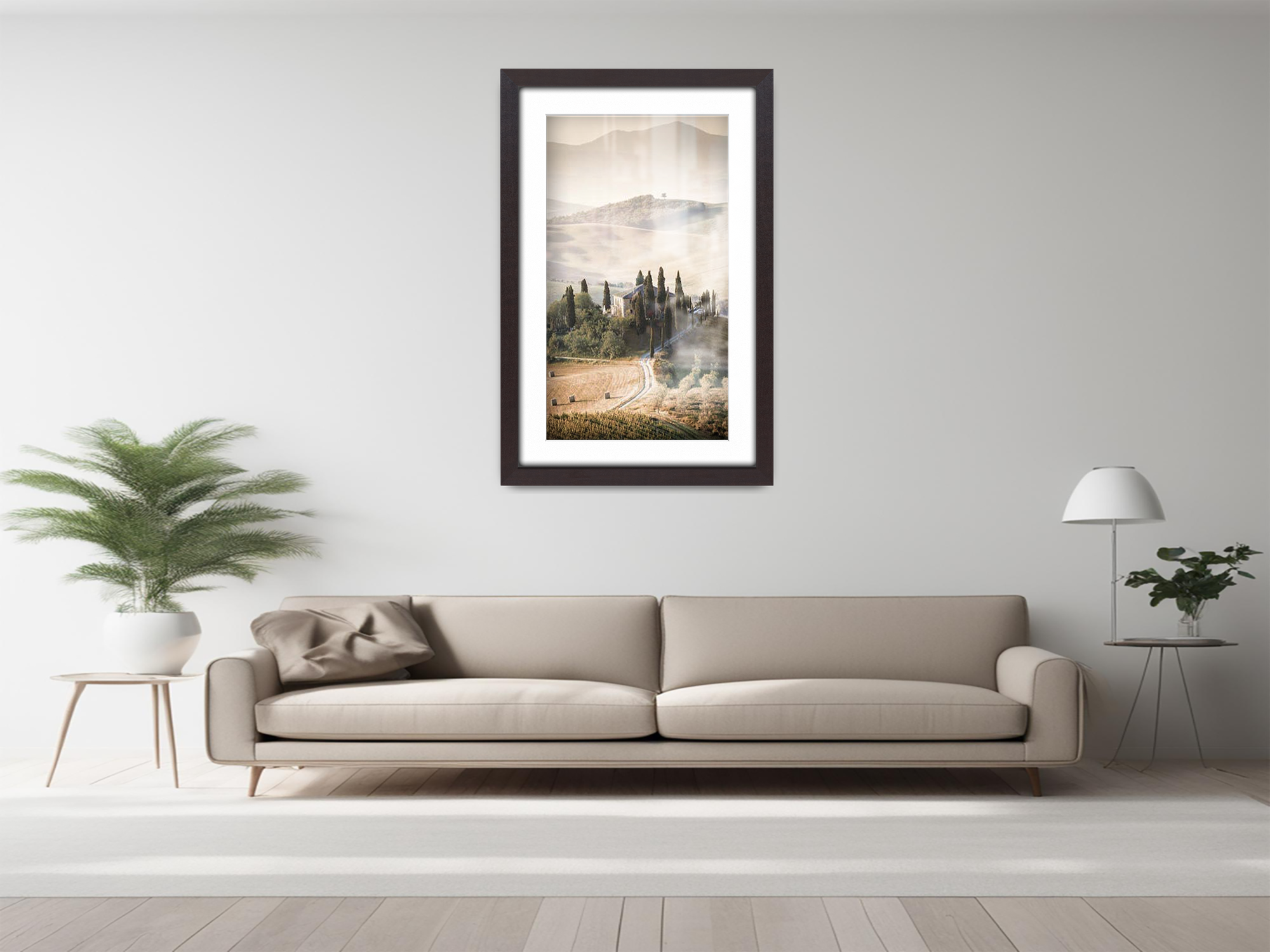 ( 90 x 70 cm ) / 36 x 28 Inch with A1-(59.40 x 84.10 cm) White Mount Photo Frames - MDF