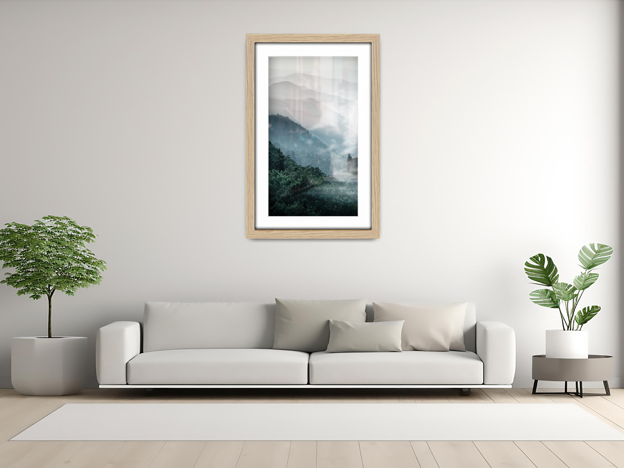 ( 90 x 70 cm ) / 36 x 28 Inch with A1-(59.40 x 84.10 cm) White Mount Photo Frames - MDF
