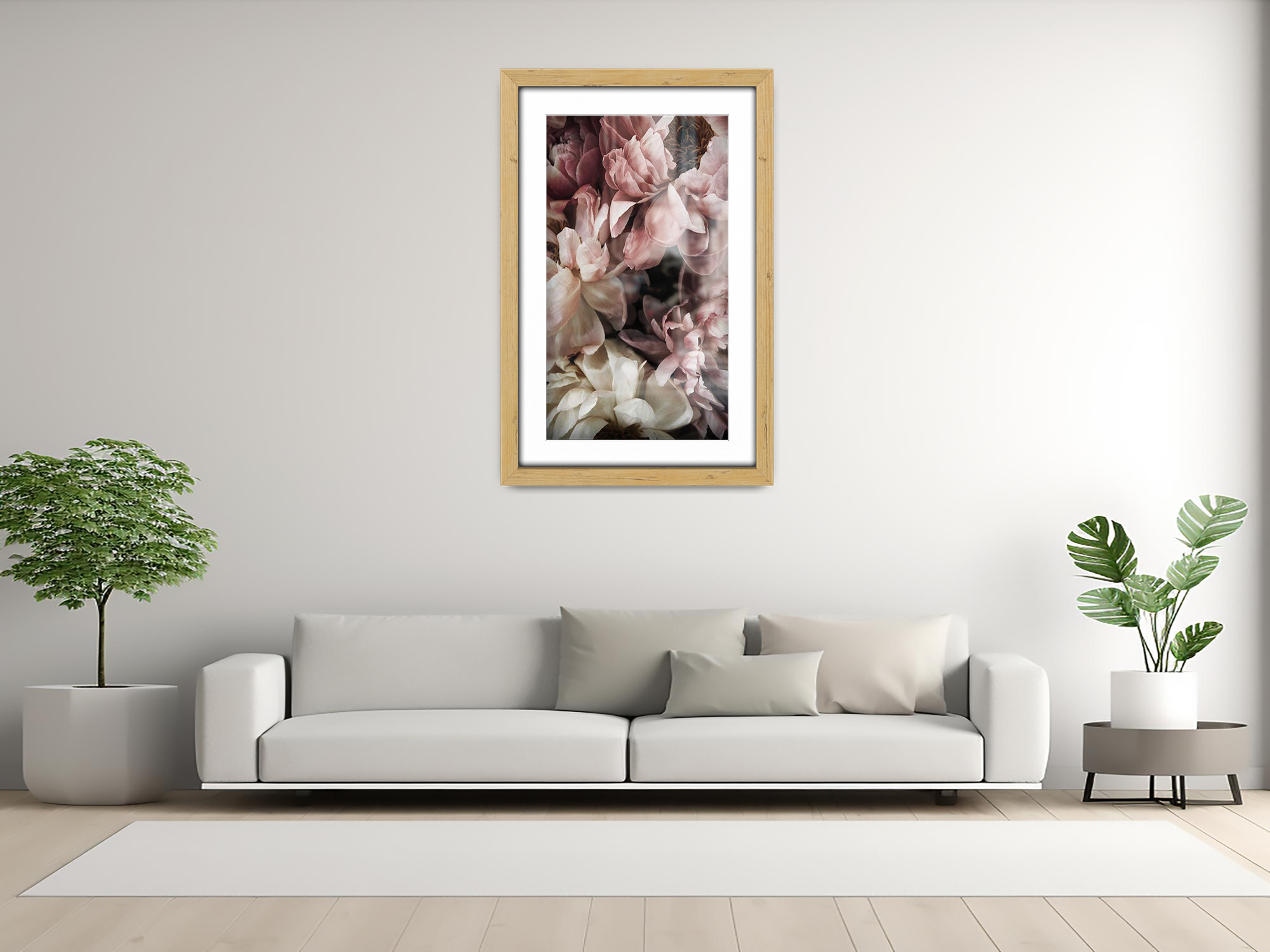 ( 90 x 70 cm ) / 36 x 28 Inch with A1-(59.40 x 84.10 cm) White Mount Photo Frames - MDF